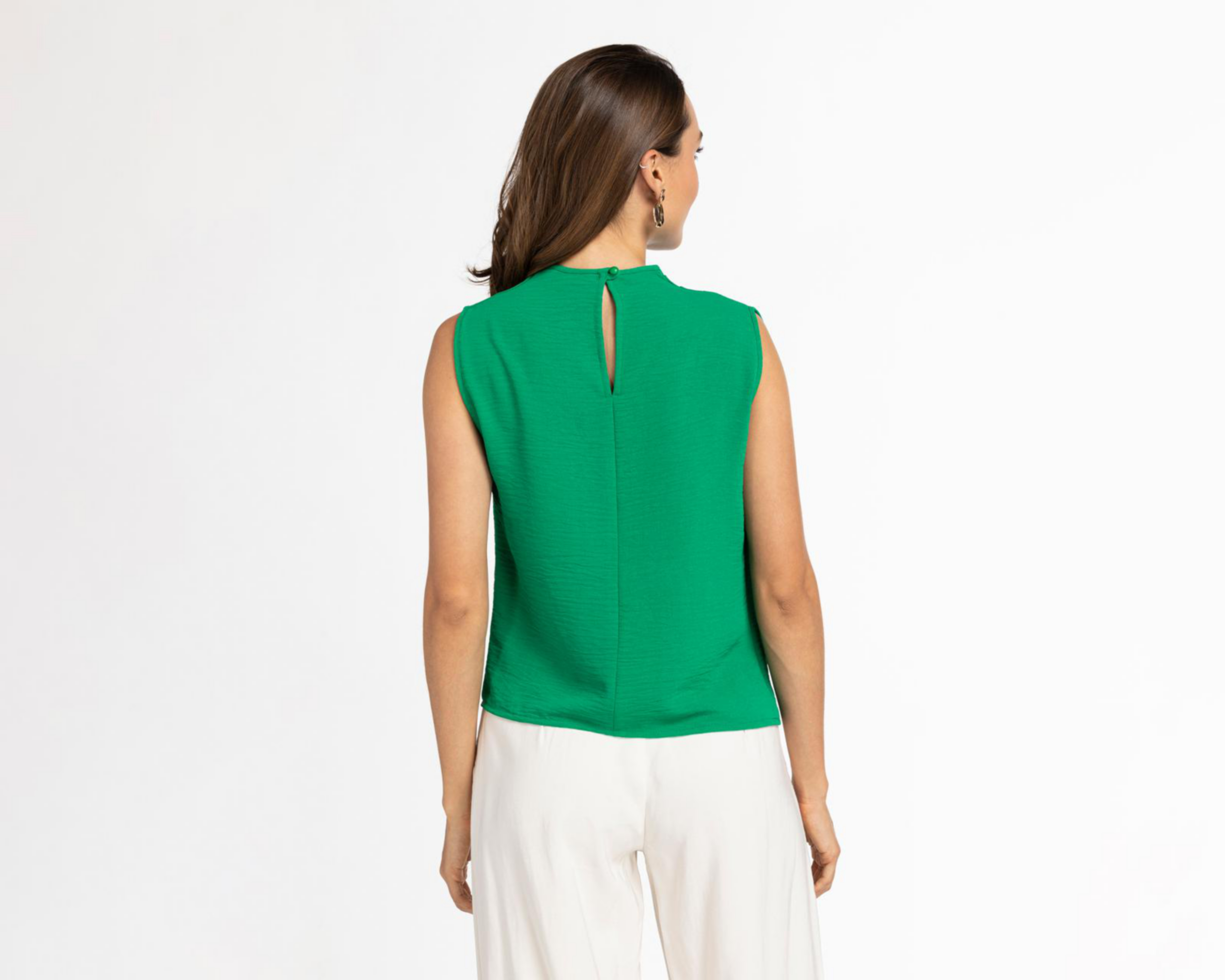Foto 4 pulgar | Blusa Sahara Cuello Redondo Sin Mangas