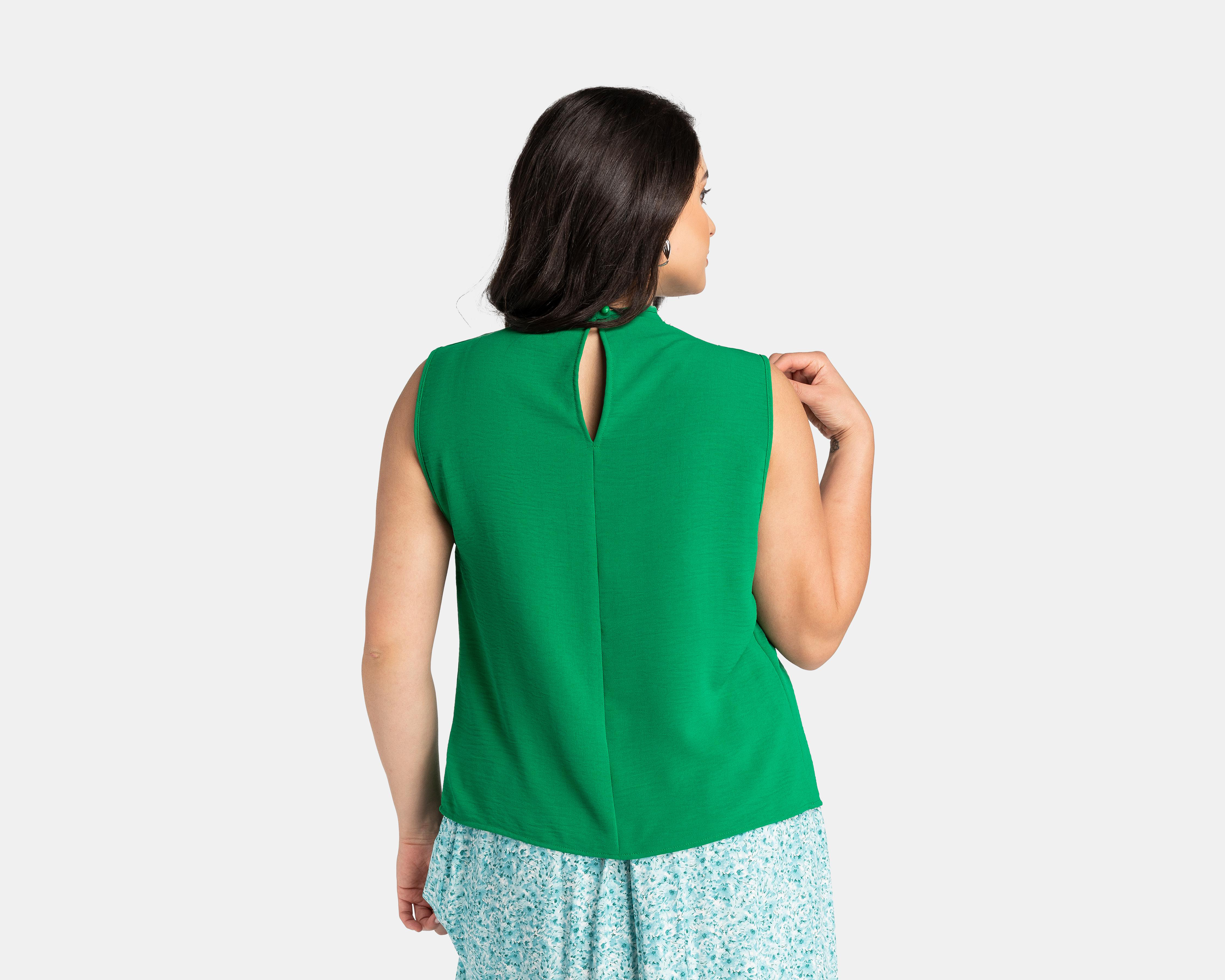 Foto 6 | Blusa Sahara Cuello Redondo Sin Mangas