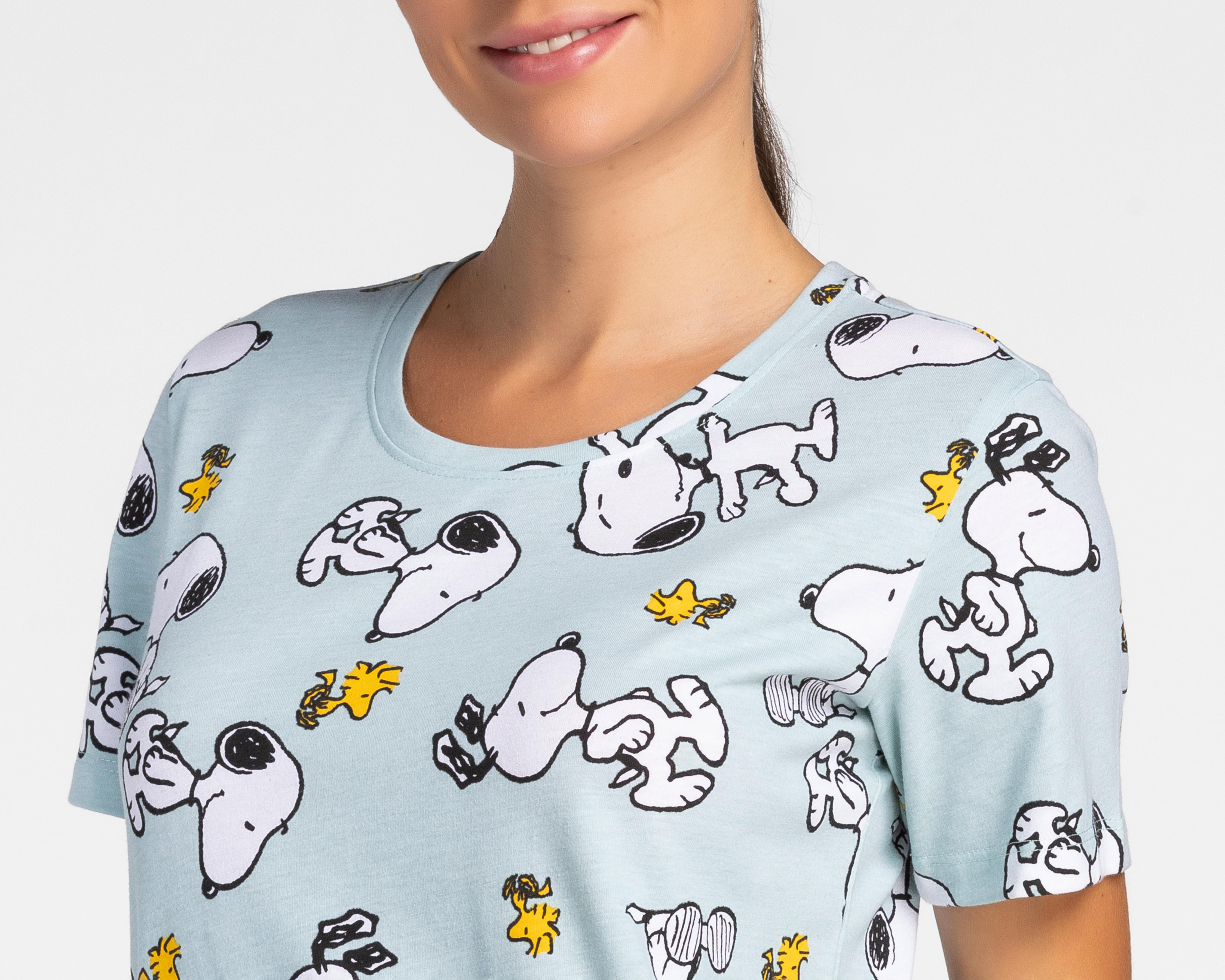 Foto 4 pulgar | Pijama Peanuts para Mujer 2 Piezas