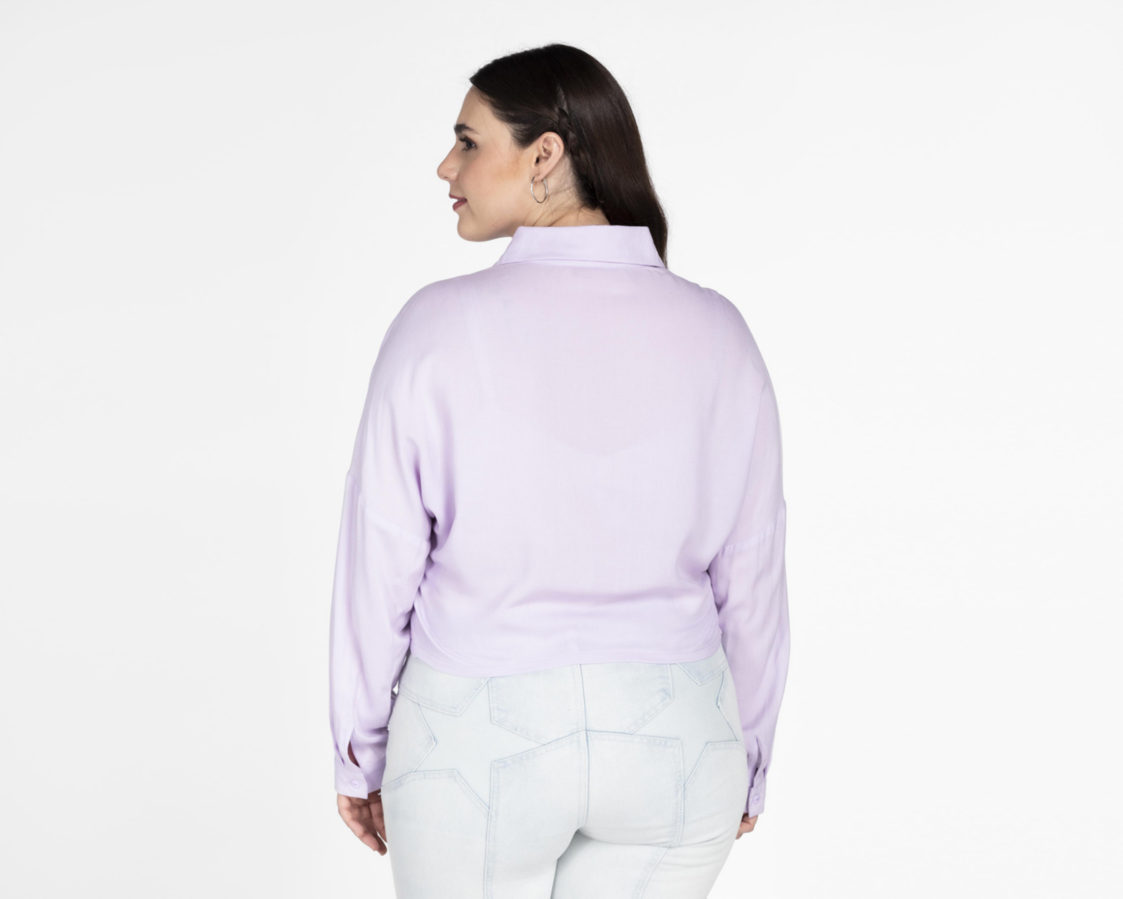 Foto 7 pulgar | Blusa 18 Forever Lila con Manga Larga