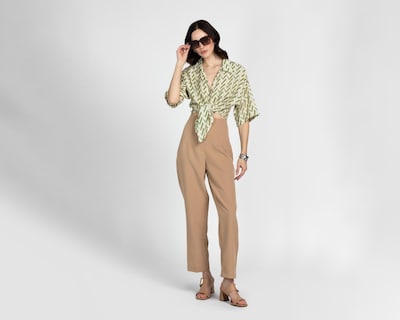 Foto 2 | Blusa Sahara Manga Corta con Nudo para Mujer