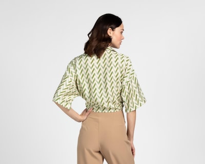 Foto 3 | Blusa Sahara Manga Corta con Nudo para Mujer