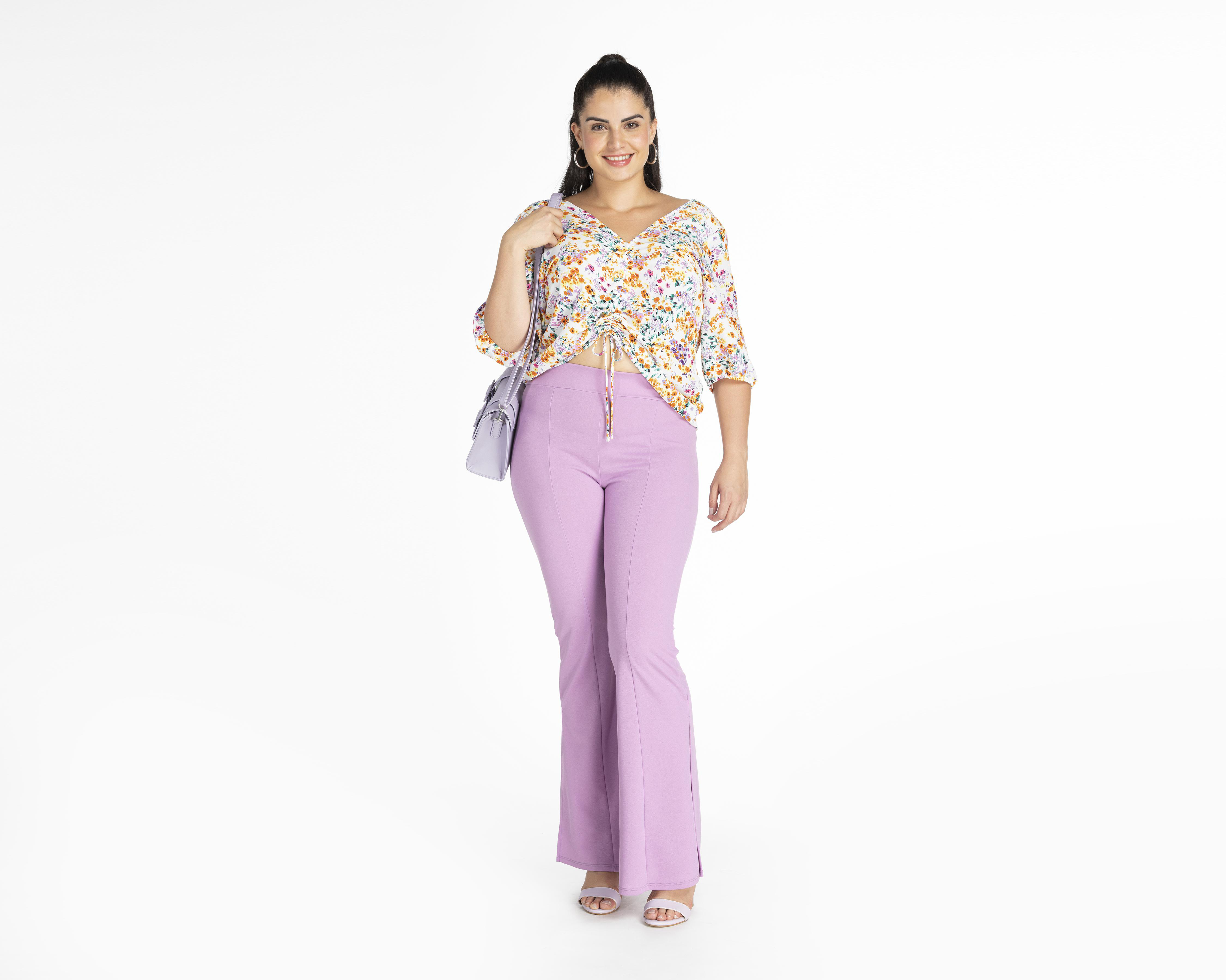 Foto 5 | Blusa 18 Forever Estampado Floral con Cordón