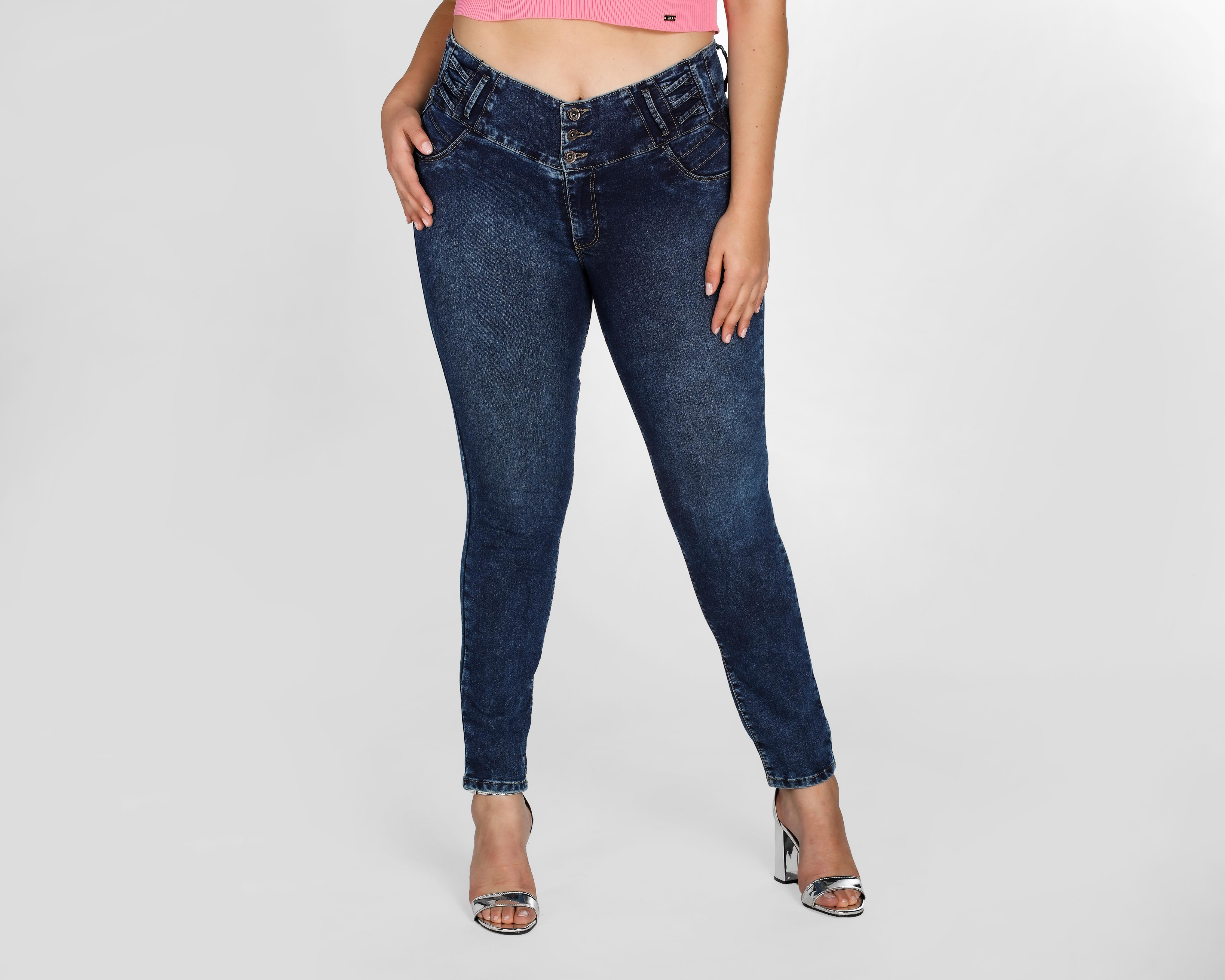 Foto 2 pulgar | Jeans Sahara Skinny Pretina Alta