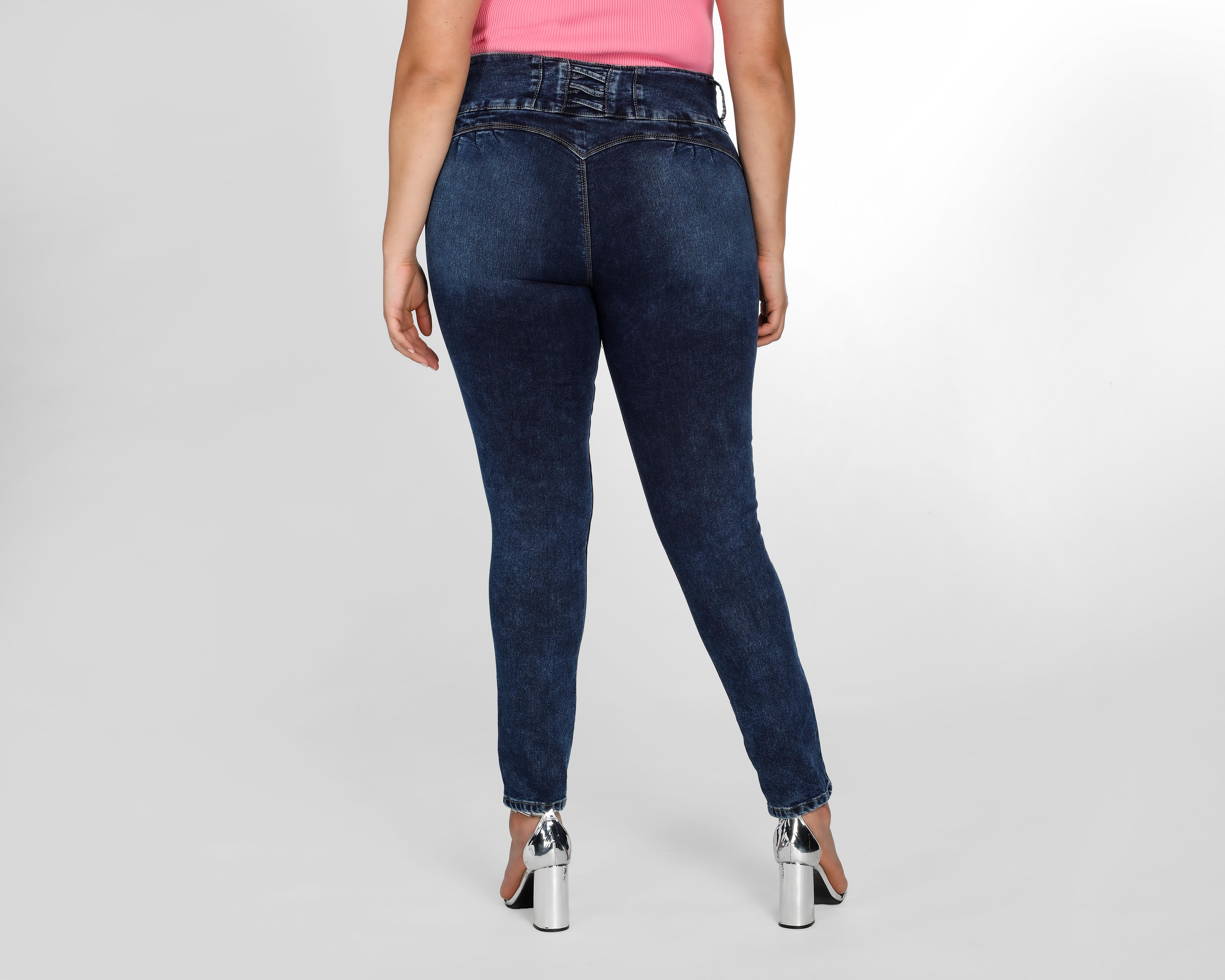Foto 3 pulgar | Jeans Sahara Skinny Pretina Alta