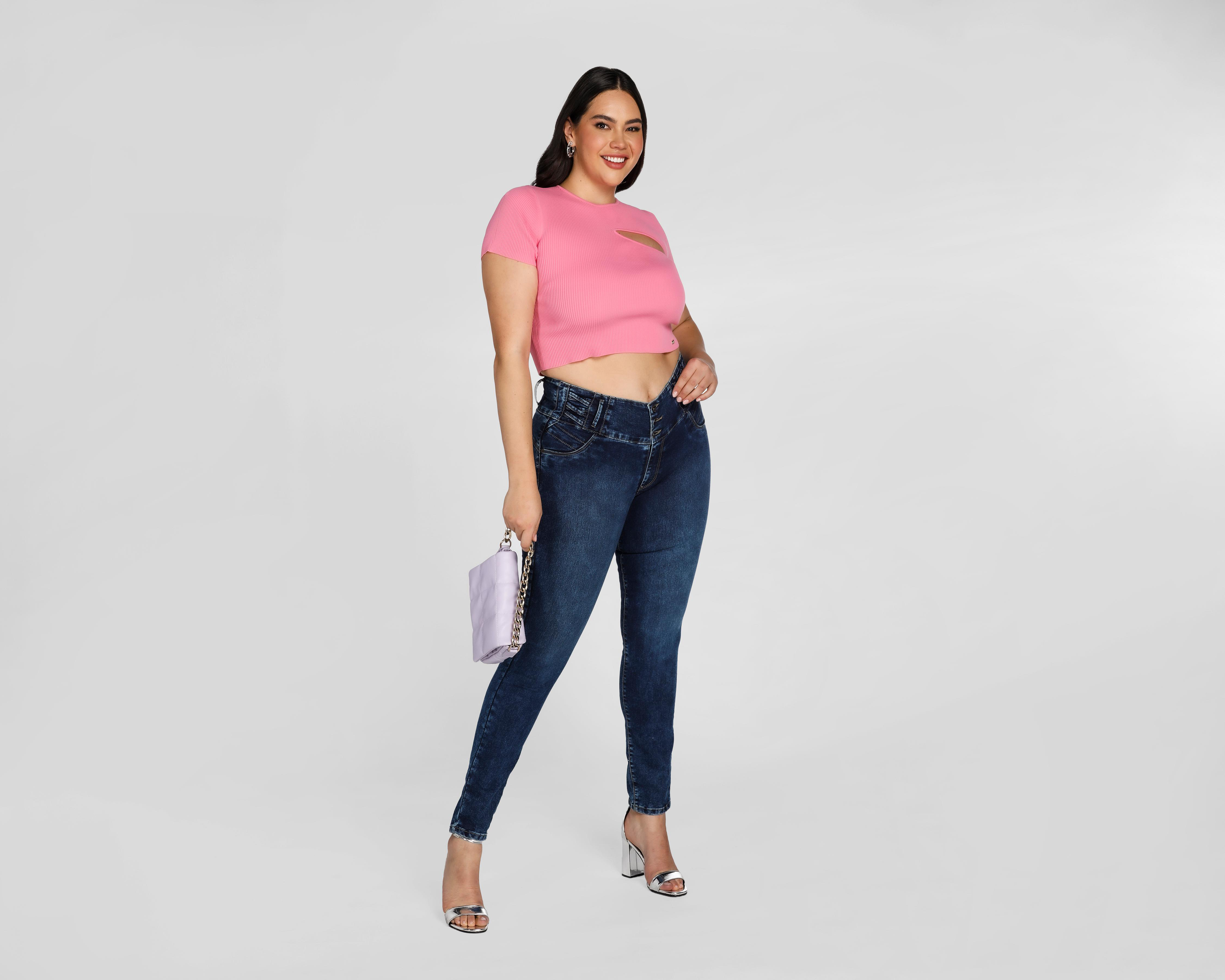 Foto 4 pulgar | Jeans Sahara Skinny Pretina Alta