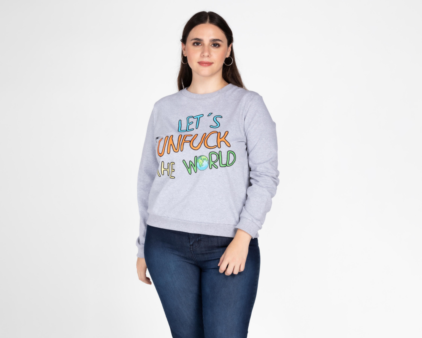 Foto 5 pulgar | Sudadera Refill Gris con Estampado