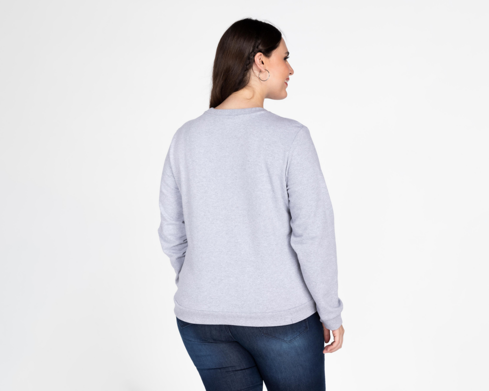 Foto 7 pulgar | Sudadera Refill Gris con Estampado