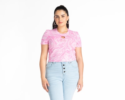 Foto 4 | Playera Barbie Rosa