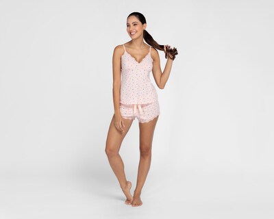 Foto 1 | Pijama Lovest Print de Corazones para Mujer