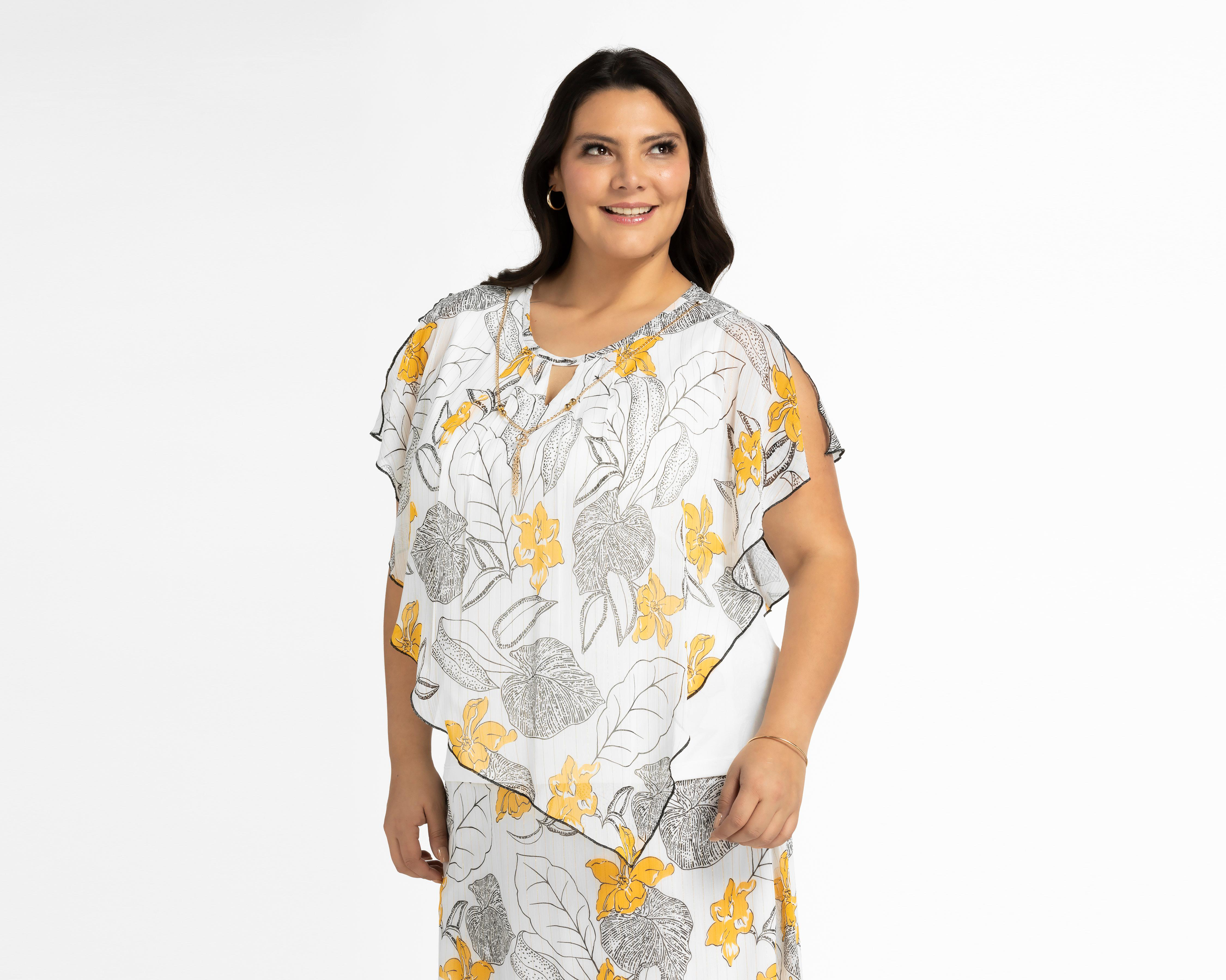 Foto 5 pulgar | Blusa y Falda Sahara Estampadas