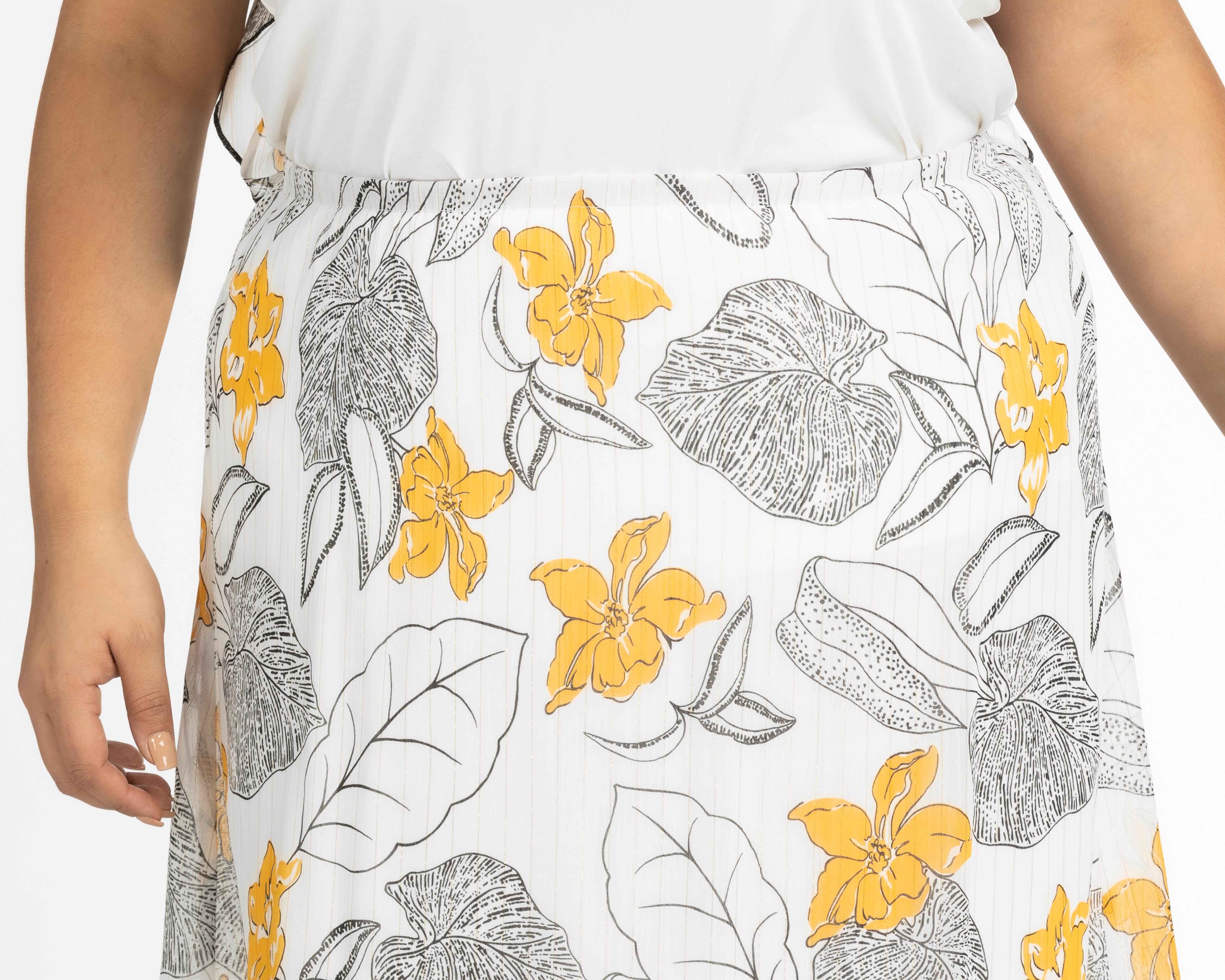 Foto 6 pulgar | Blusa y Falda Sahara Estampadas