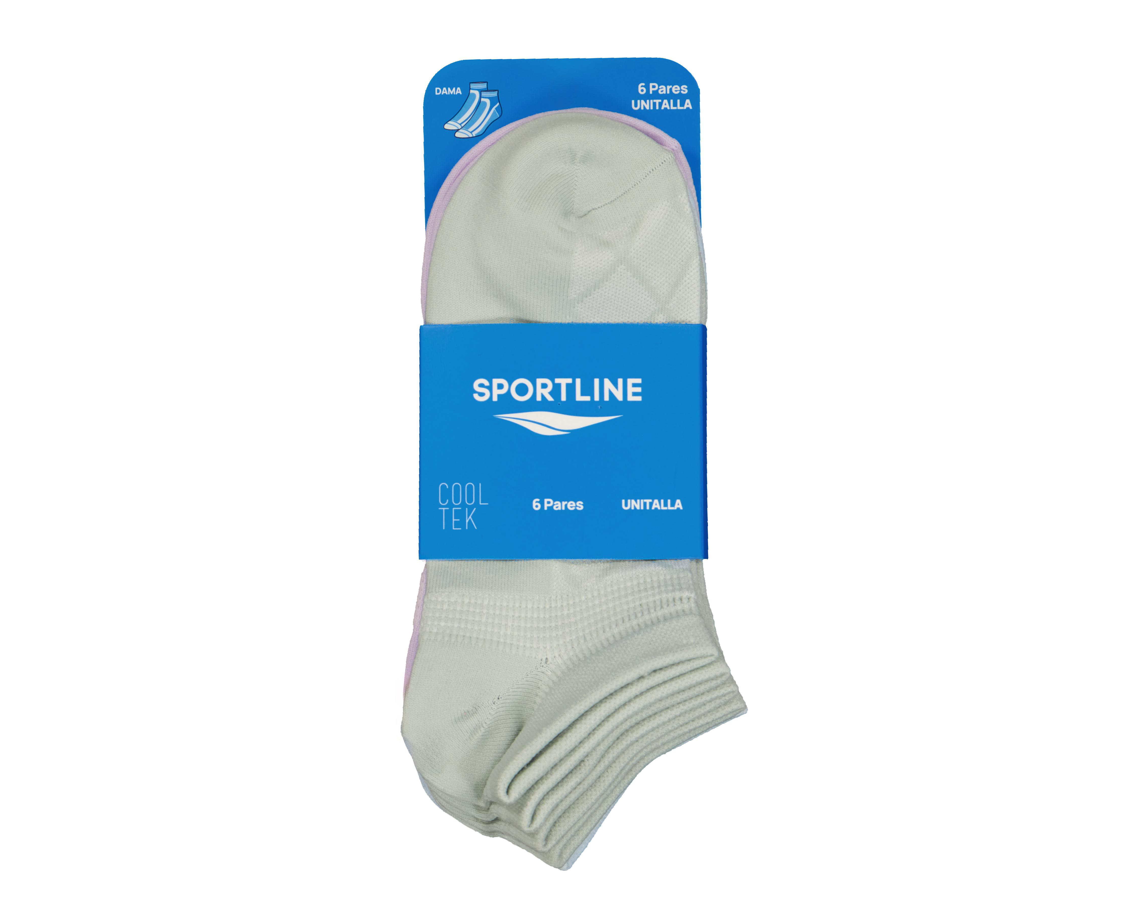 Foto 4 pulgar | Calcetas Deportivas Sportline para Mujer 6 Pares