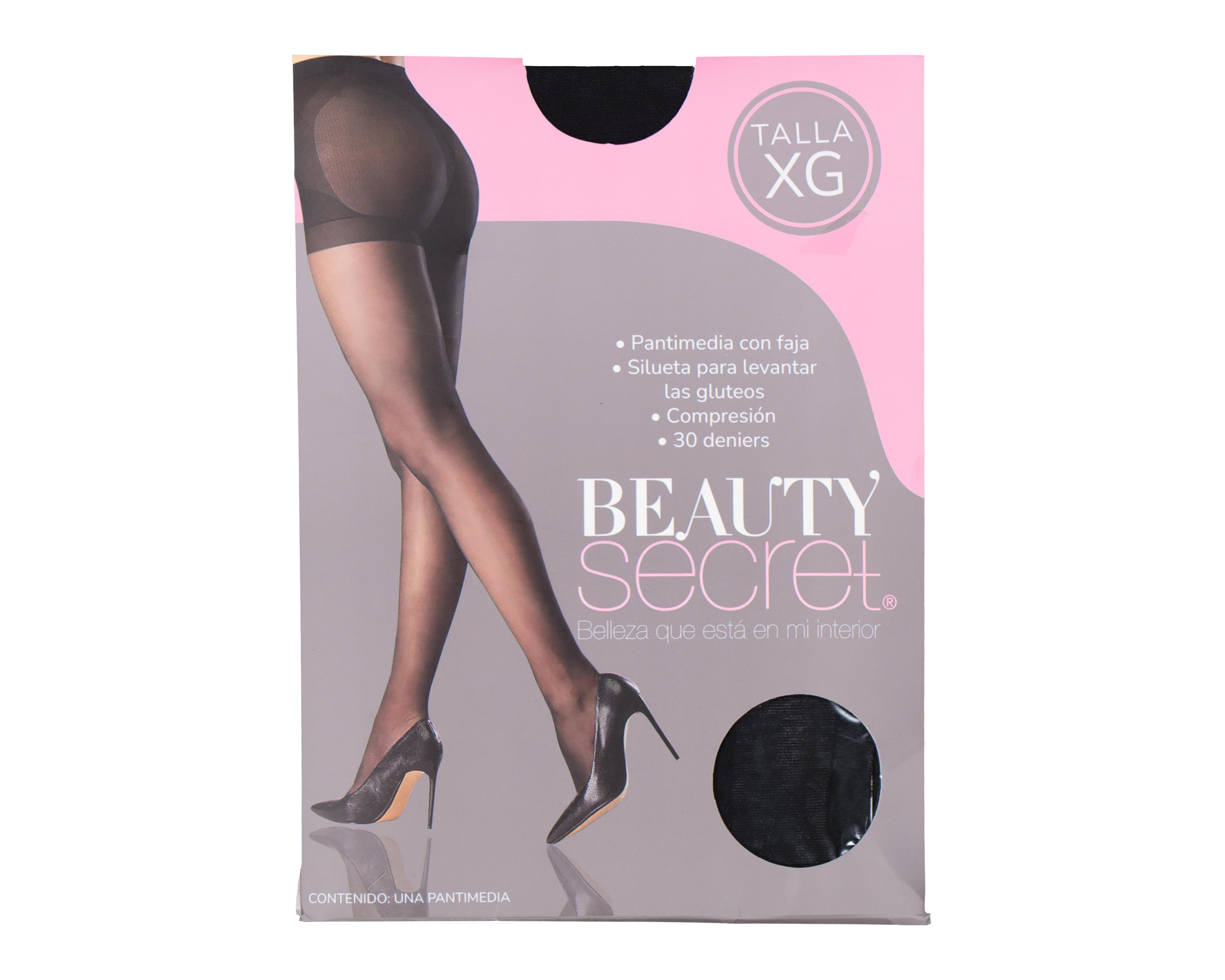 Foto 4 pulgar | Pantimedias Beauty Secret Negras