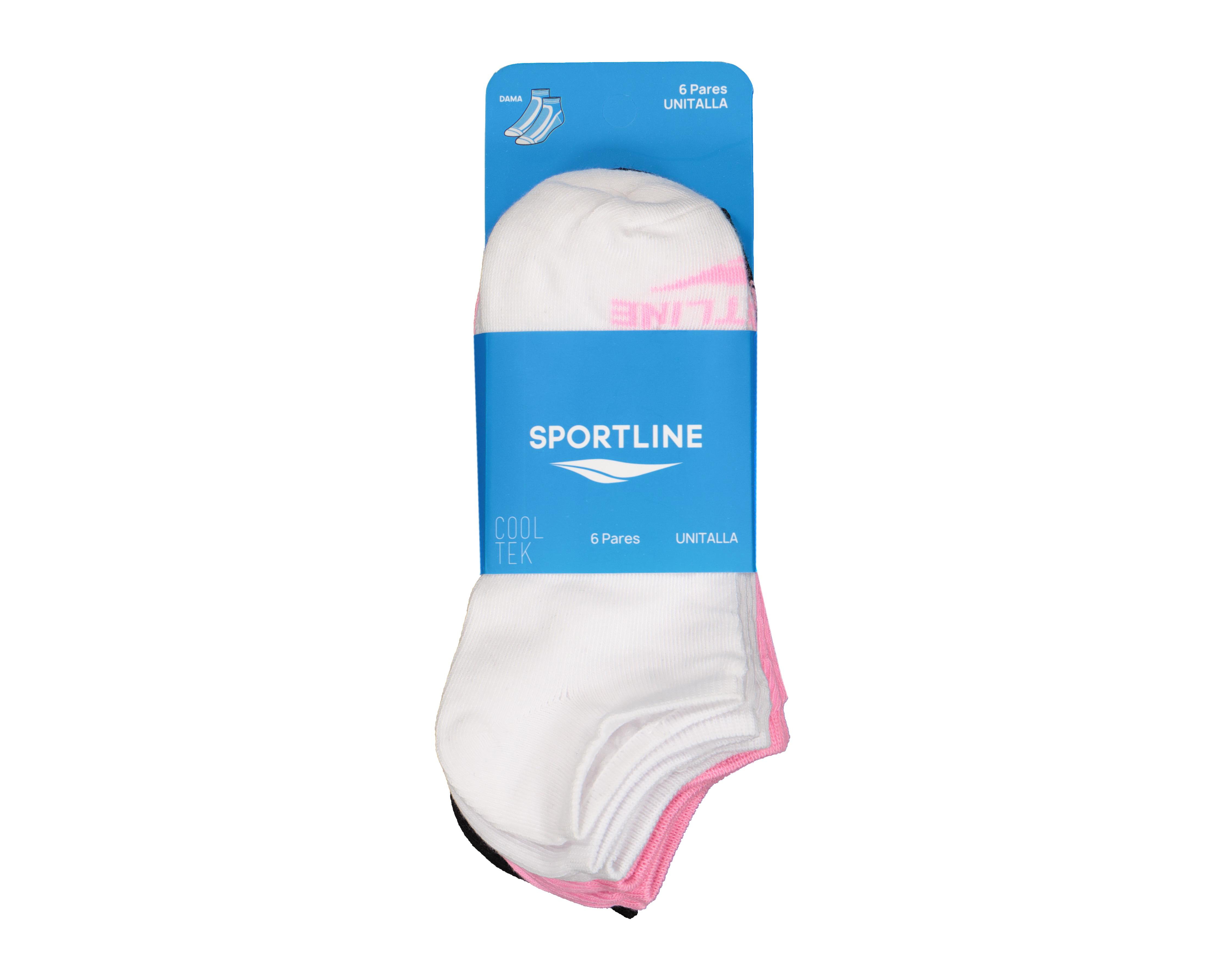 Foto 3 | Calcetas Deportivas Tines Sportline Cool Tek para Mujer 6 Pares