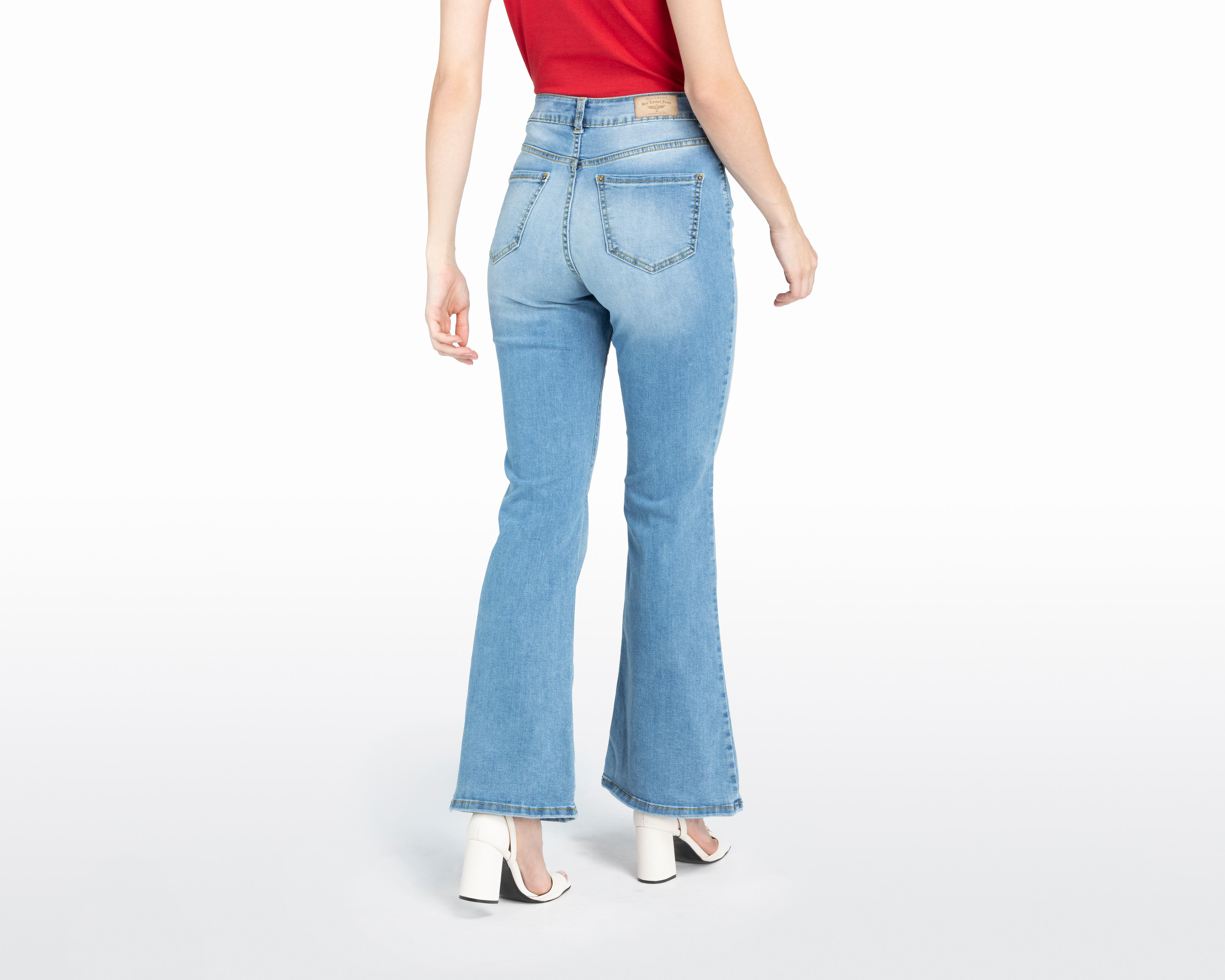Foto 4 pulgar | Jeans Flare Boy London para Mujer