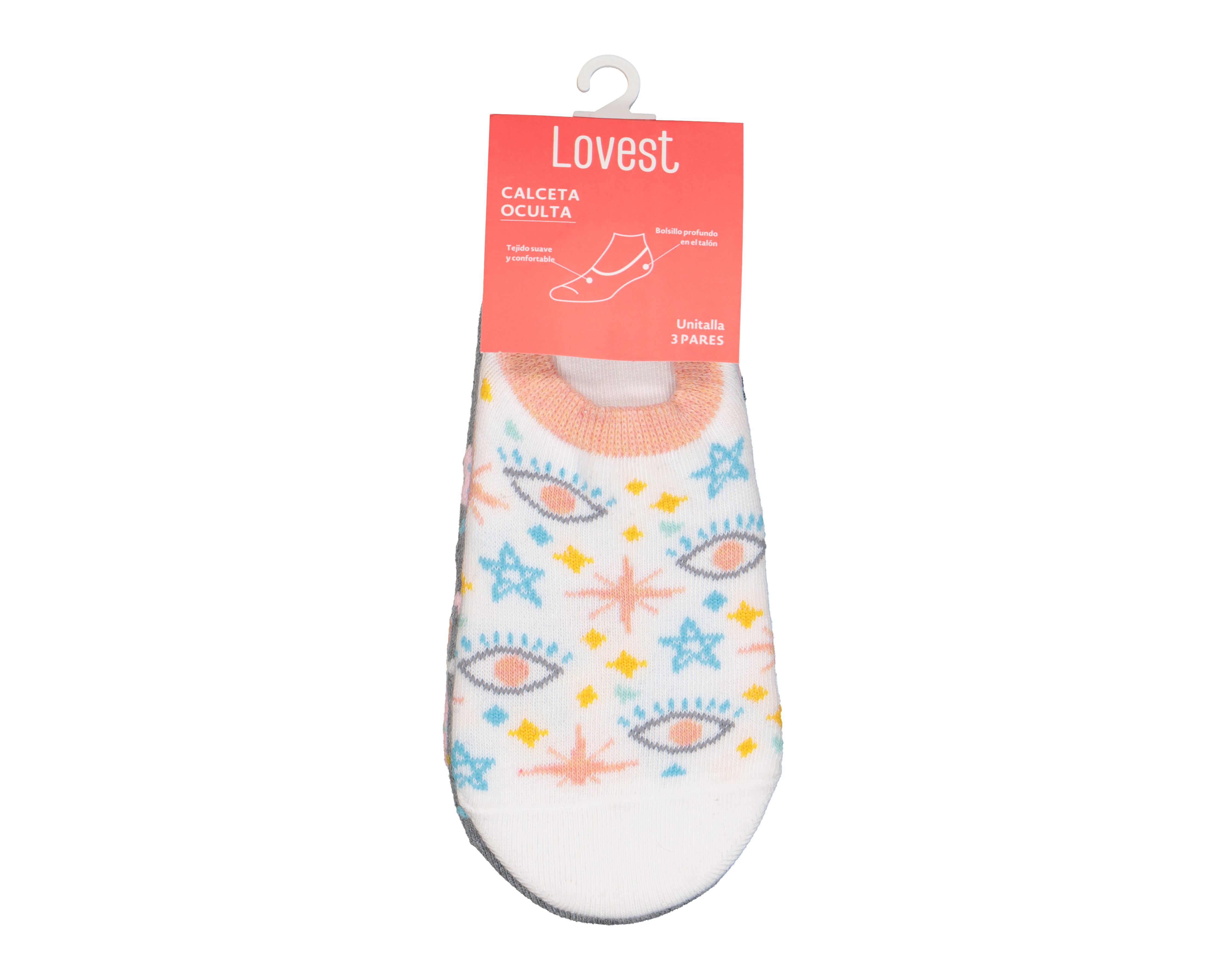 Foto 4 pulgar | Calcetas Tines Lovest para Mujer 3 Pares