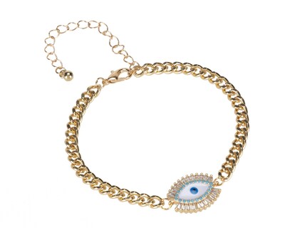 Foto 1 | Pulsera Sahara Ojo Turco Dorada