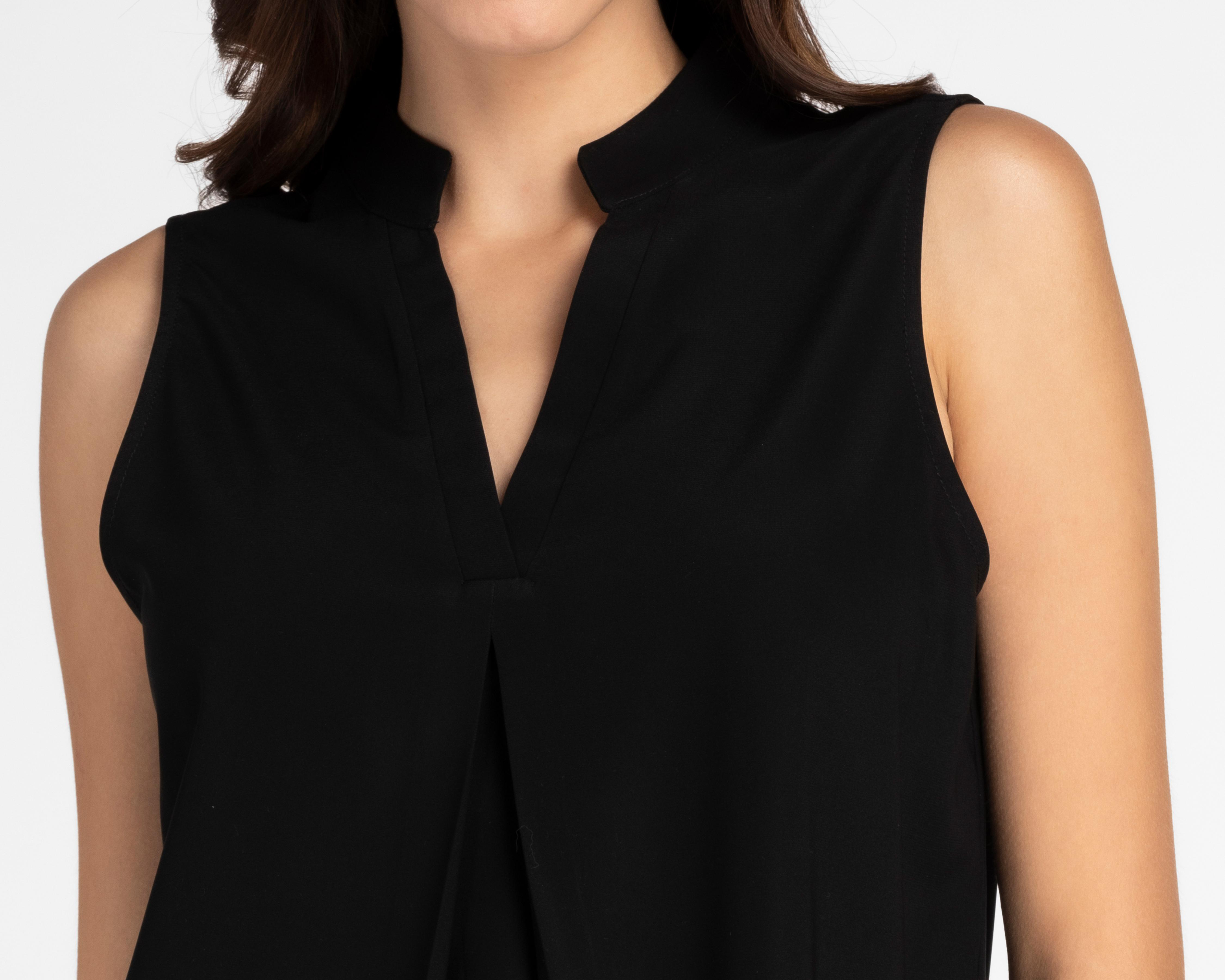 Foto 5 pulgar | Blusa Sahara sin Mangas con Cuello V