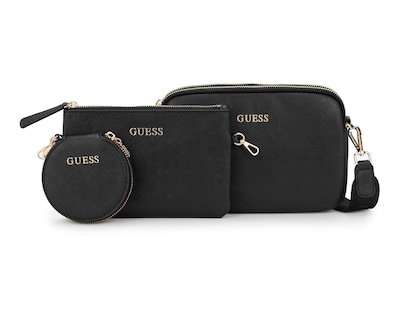 Foto 1 | Bolsa Cruzada Guess Aengus 3 Piezas