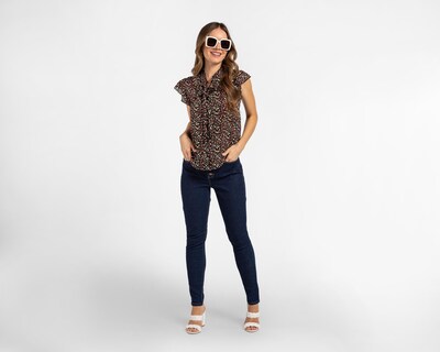 Foto 2 | Blusa Sahara Manga Corta con Holanes y Estampado Floral