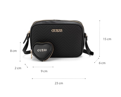 Foto 6 | Bolsa Cruzada Guess con Monedero