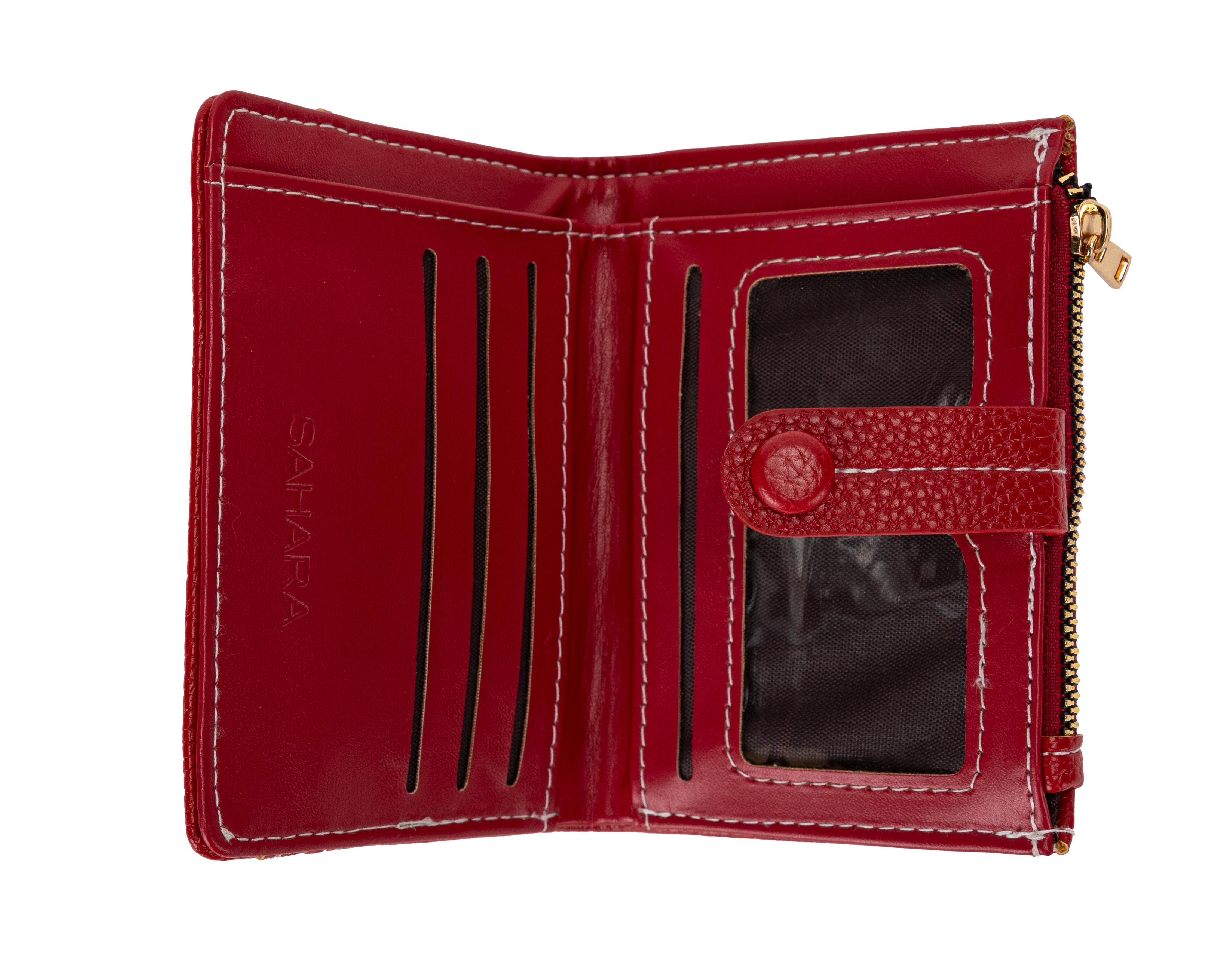 Foto 4 | Monedero para Mujer Sahara Rojo