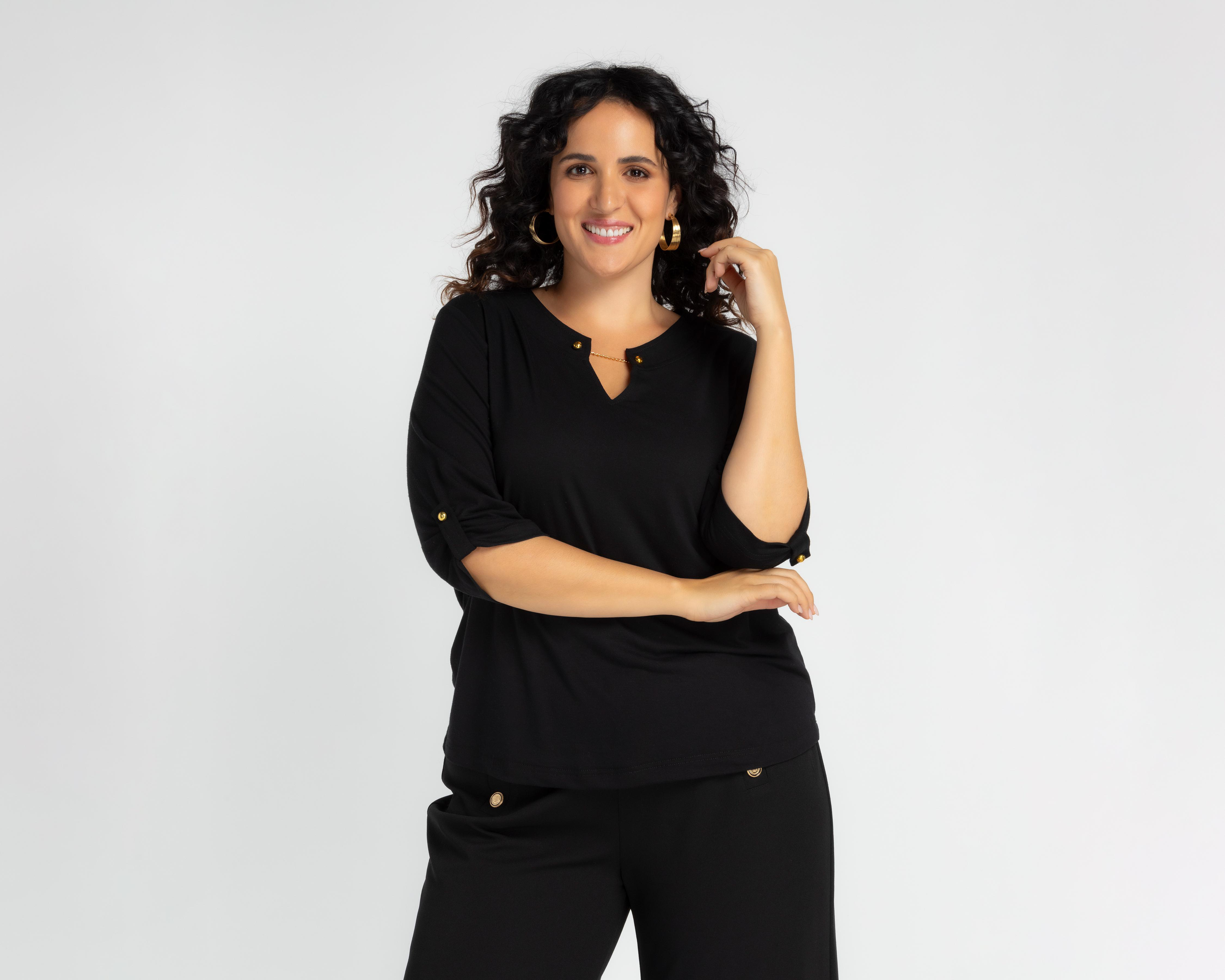 Blusa Lady Sun Manga 3/4 para Mujer