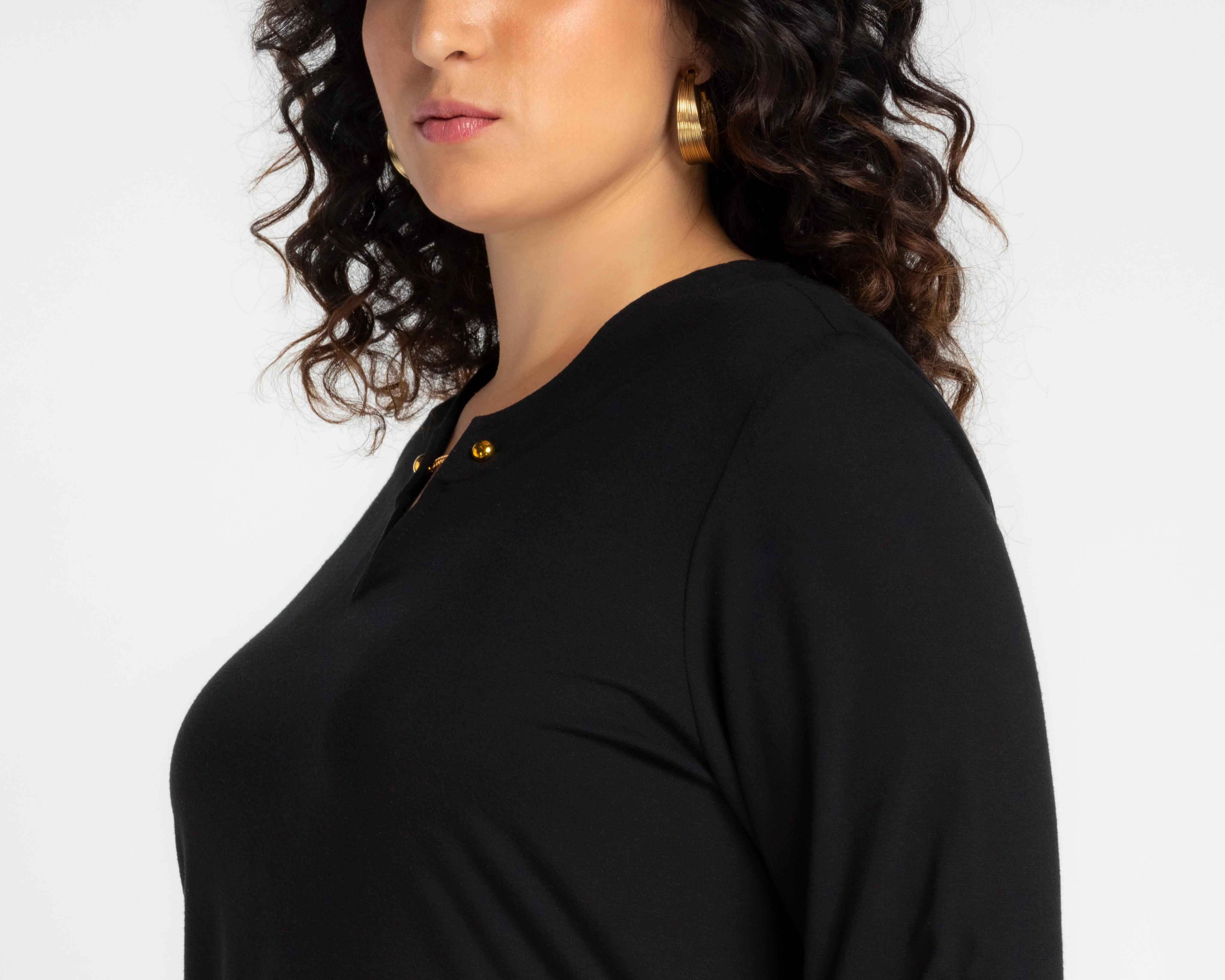 Foto 5 pulgar | Blusa Lady Sun Manga 3/4 para Mujer