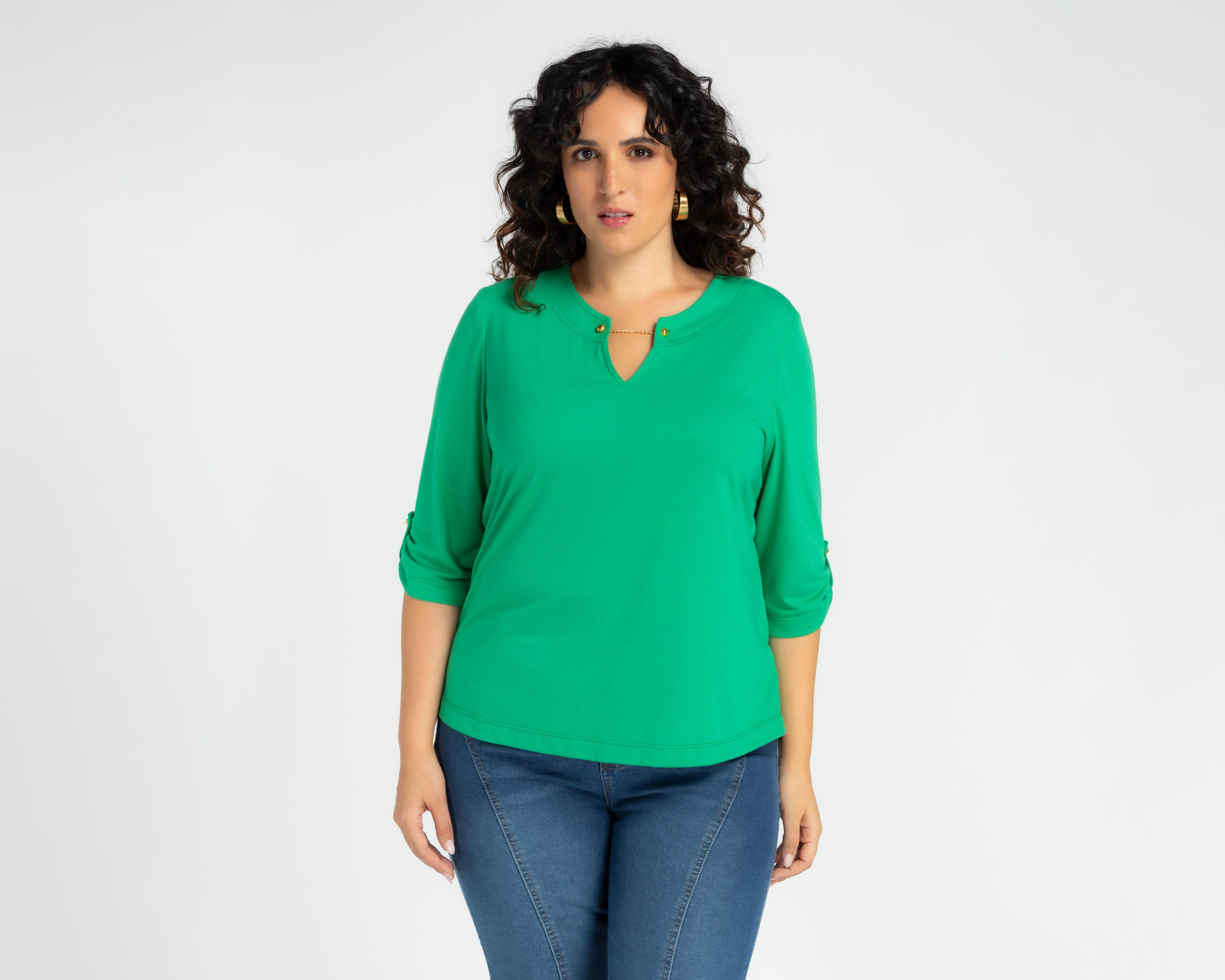 Foto 2 pulgar | Blusa Lady Sun Verde para Mujer