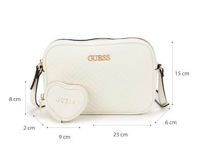 Foto 6 | Bolsa Cruzada Guess con Monedero