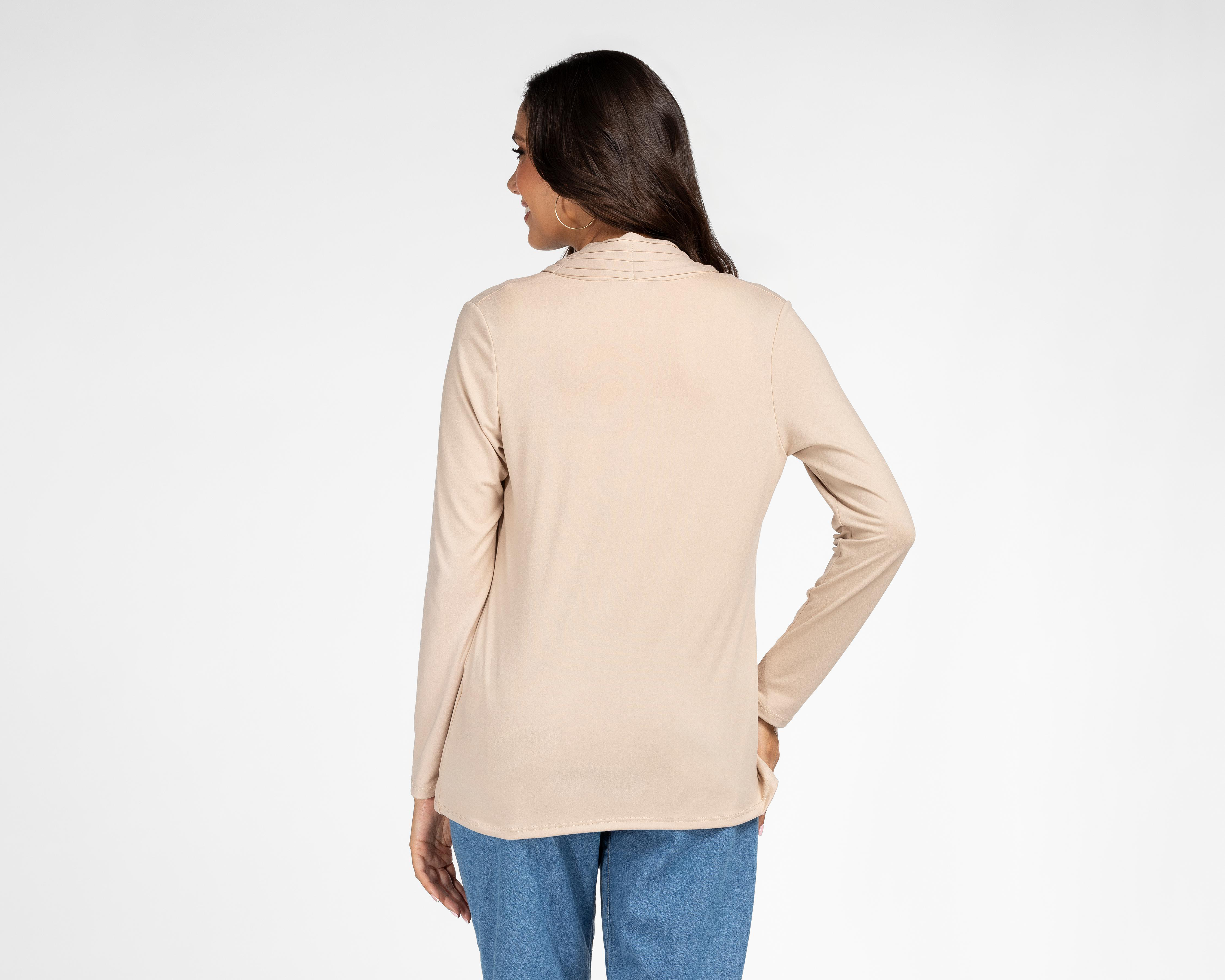 Foto 4 pulgar | Cárdigan Beige Sahara para Mujer