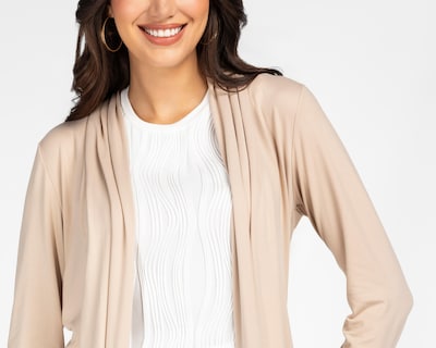 Foto 4 | Cárdigan Beige Sahara para Mujer