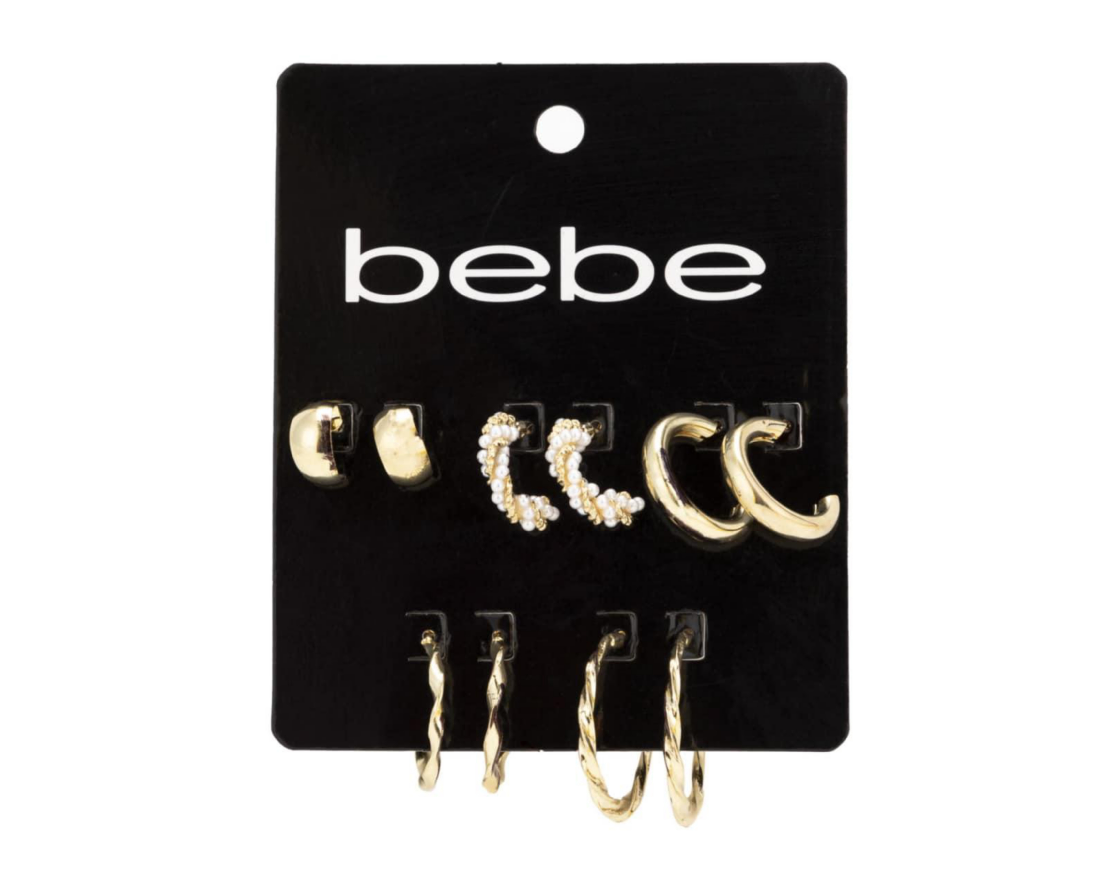 Aretes Bebe Dorados 5 Pares