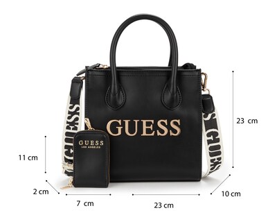 Foto 6 | Bolsa de Mano Guess Caracara con Tarjetero