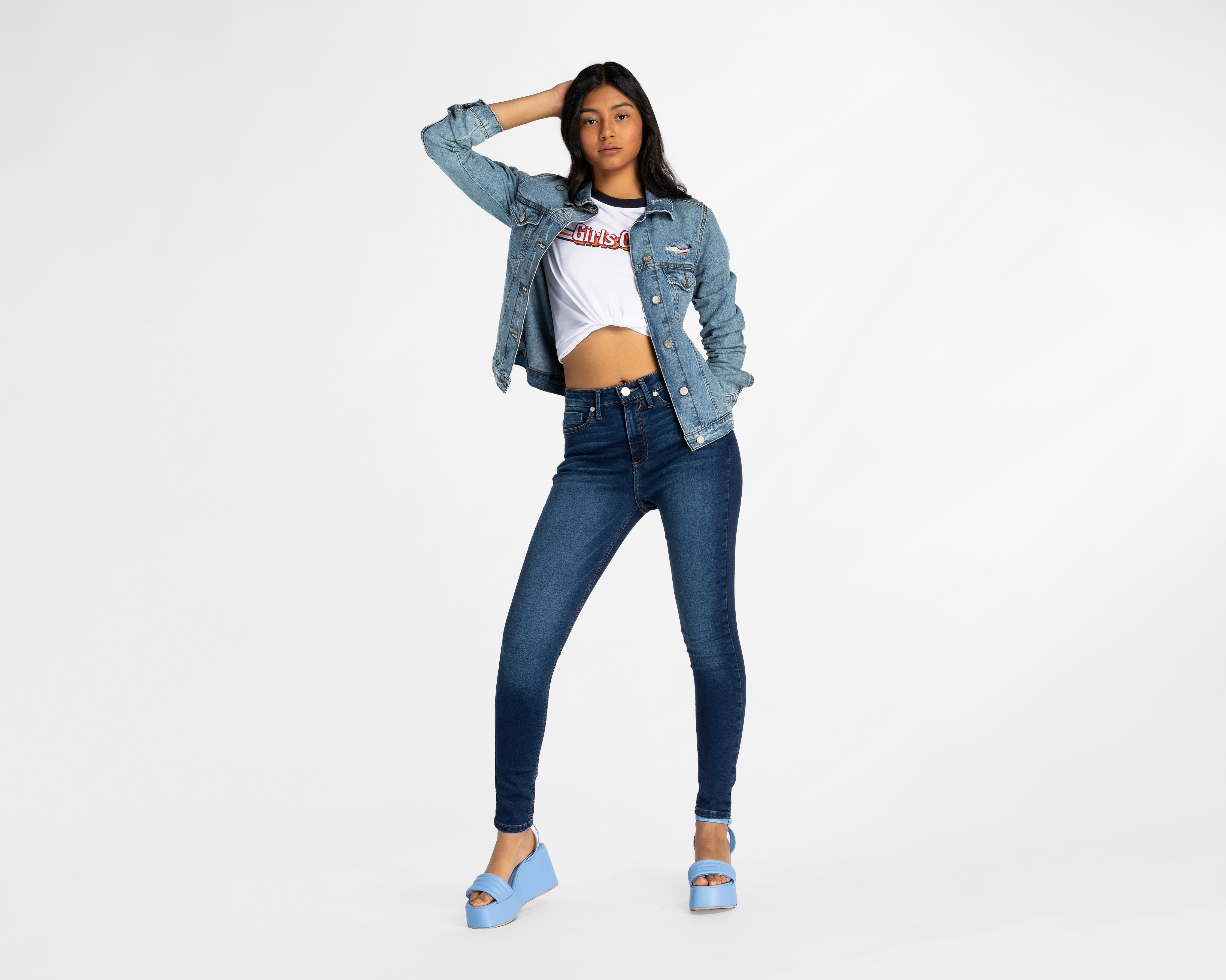 Foto 3 pulgar | Jeans Skinny Refill Skinny para Mujer