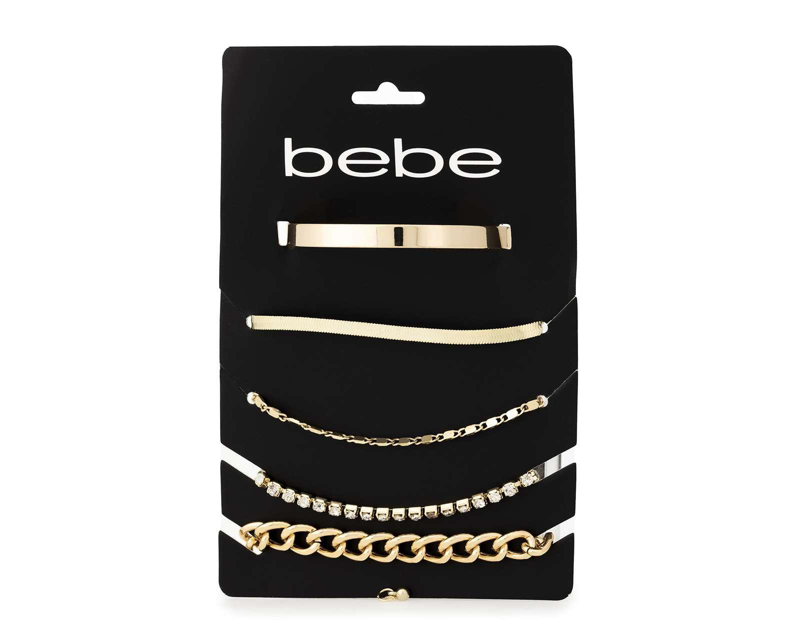 Pulseras Bebe de Metal Doradas 5 Piezas $69