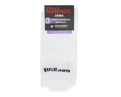 Foto 3 | Calcetas Invisibles Wilson para Hombre 3 Pares