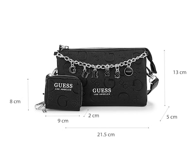 Foto 6 | Bolsa Cruzada Guess Amarantha con Monedero