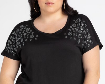 Foto 4 | Playera Sahara Manga Corta con Pedrería