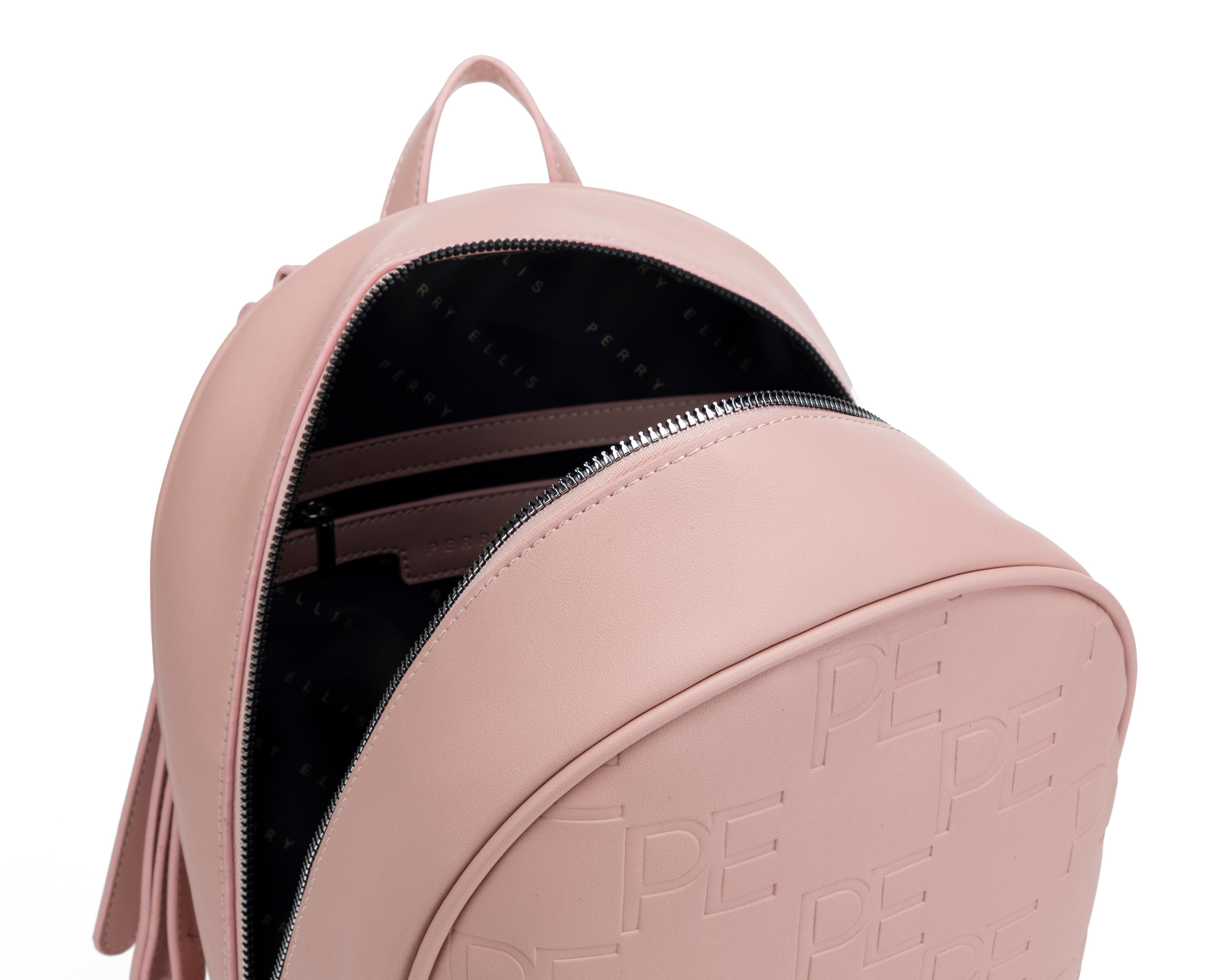 Foto 5 pulgar | Mochila Perry Ellis Rosa