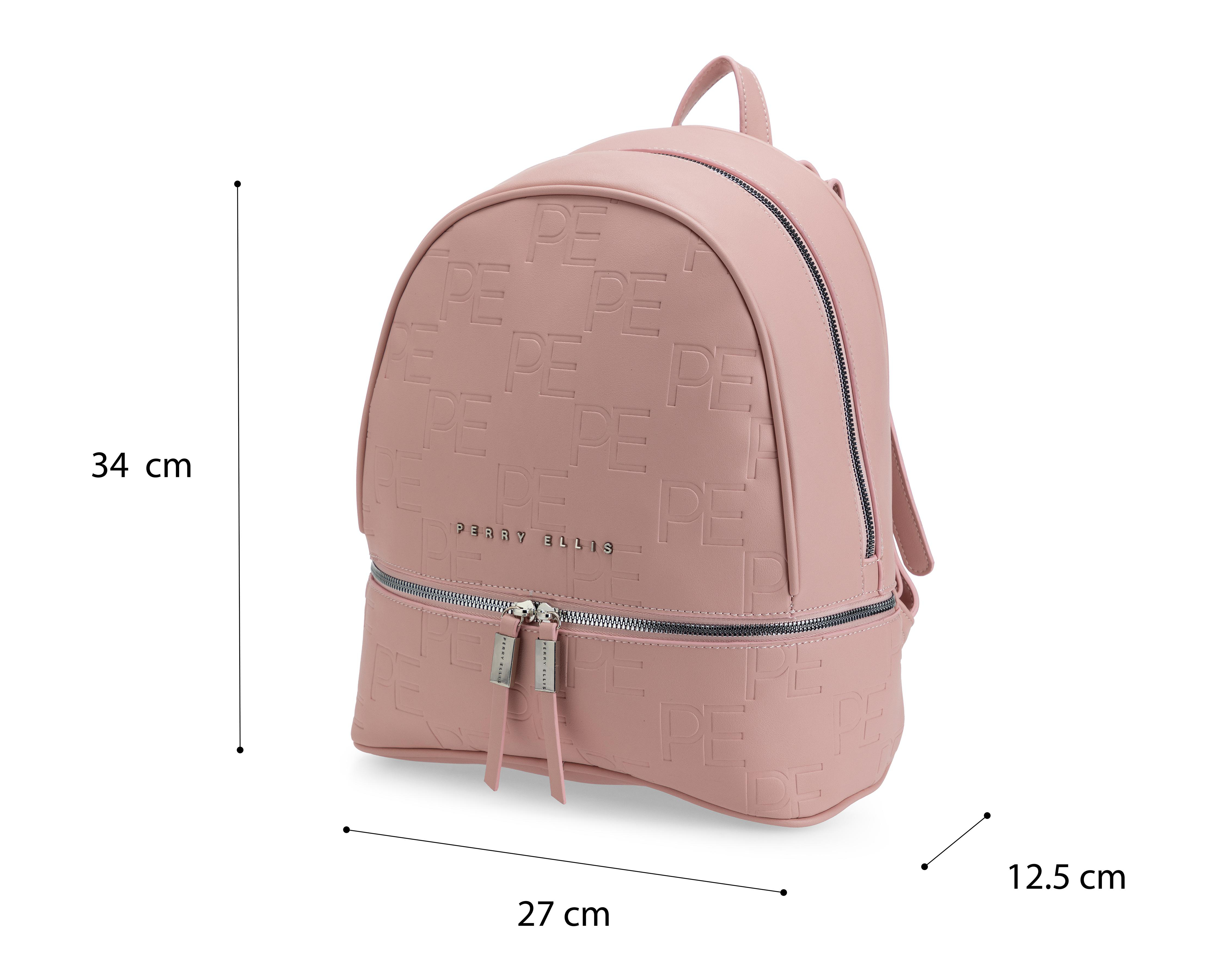 Foto 6 pulgar | Mochila Perry Ellis Rosa