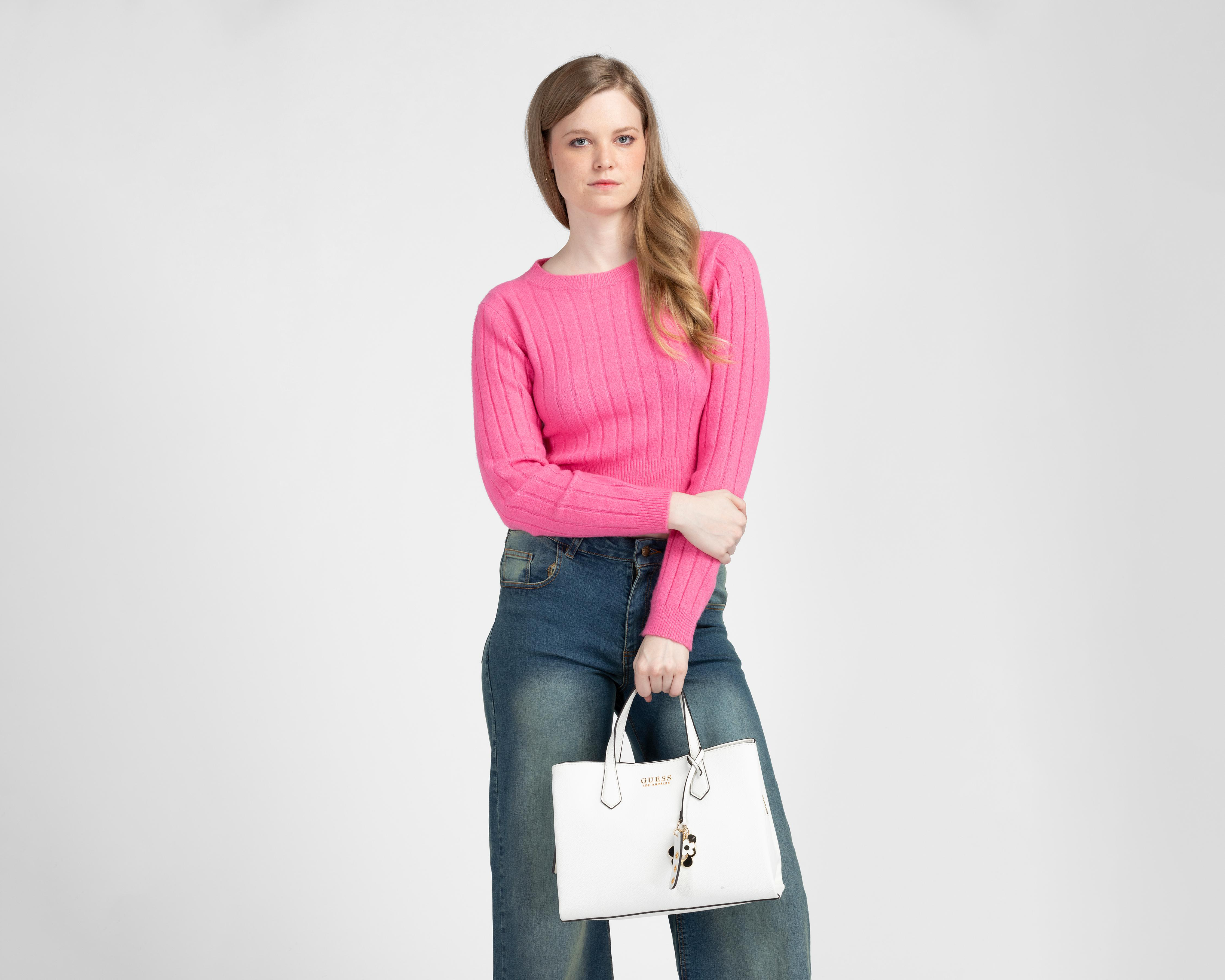 Foto 7 pulgar | Bolsa de Hombro Guess Jennice Satchel