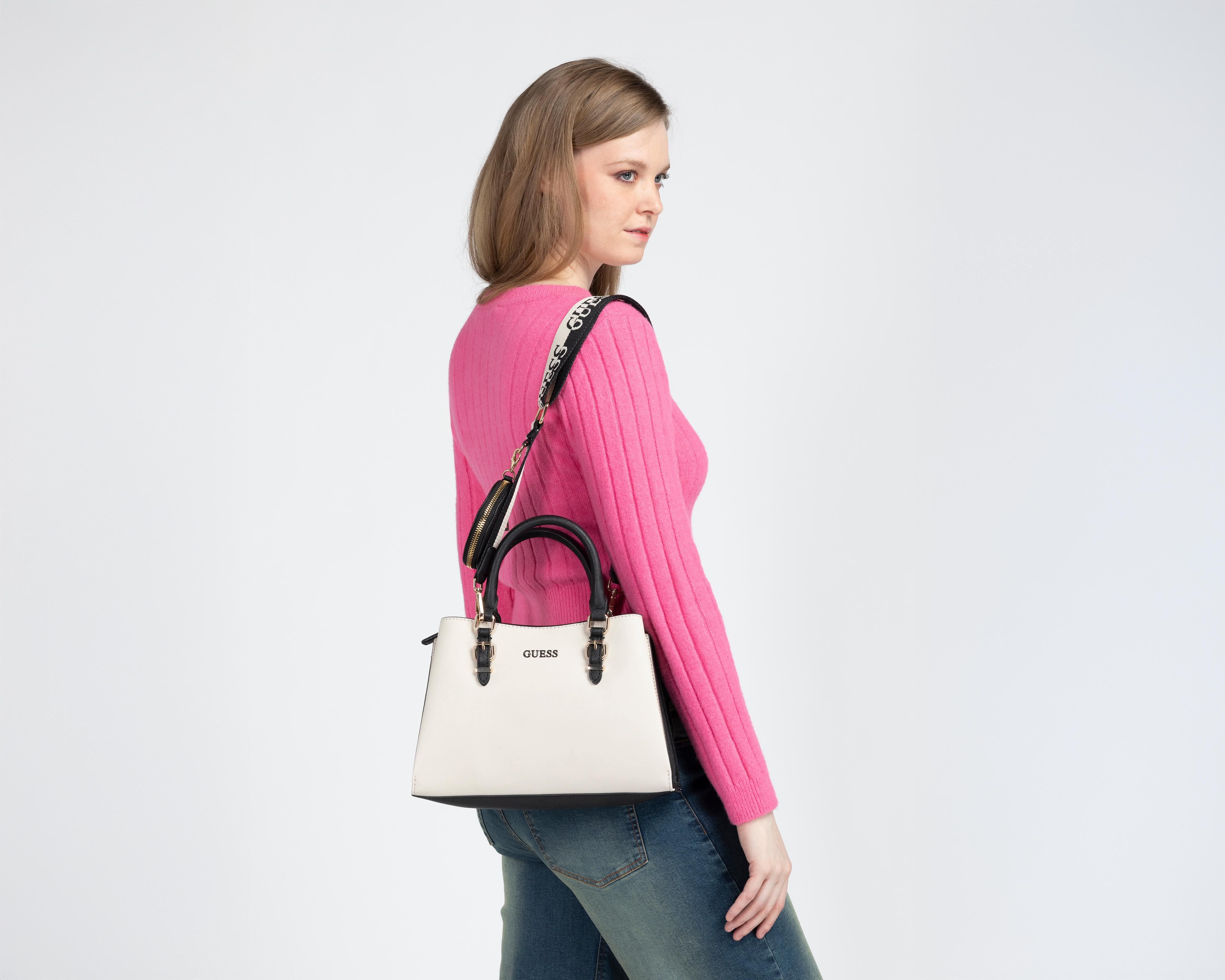 Foto 7 | Bolsa de Hombro Guess Aegnus Satchel con Monedero