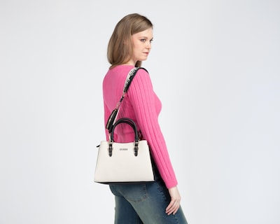 Foto 7 | Bolsa de Hombro Guess Aegnus Satchel con Monedero
