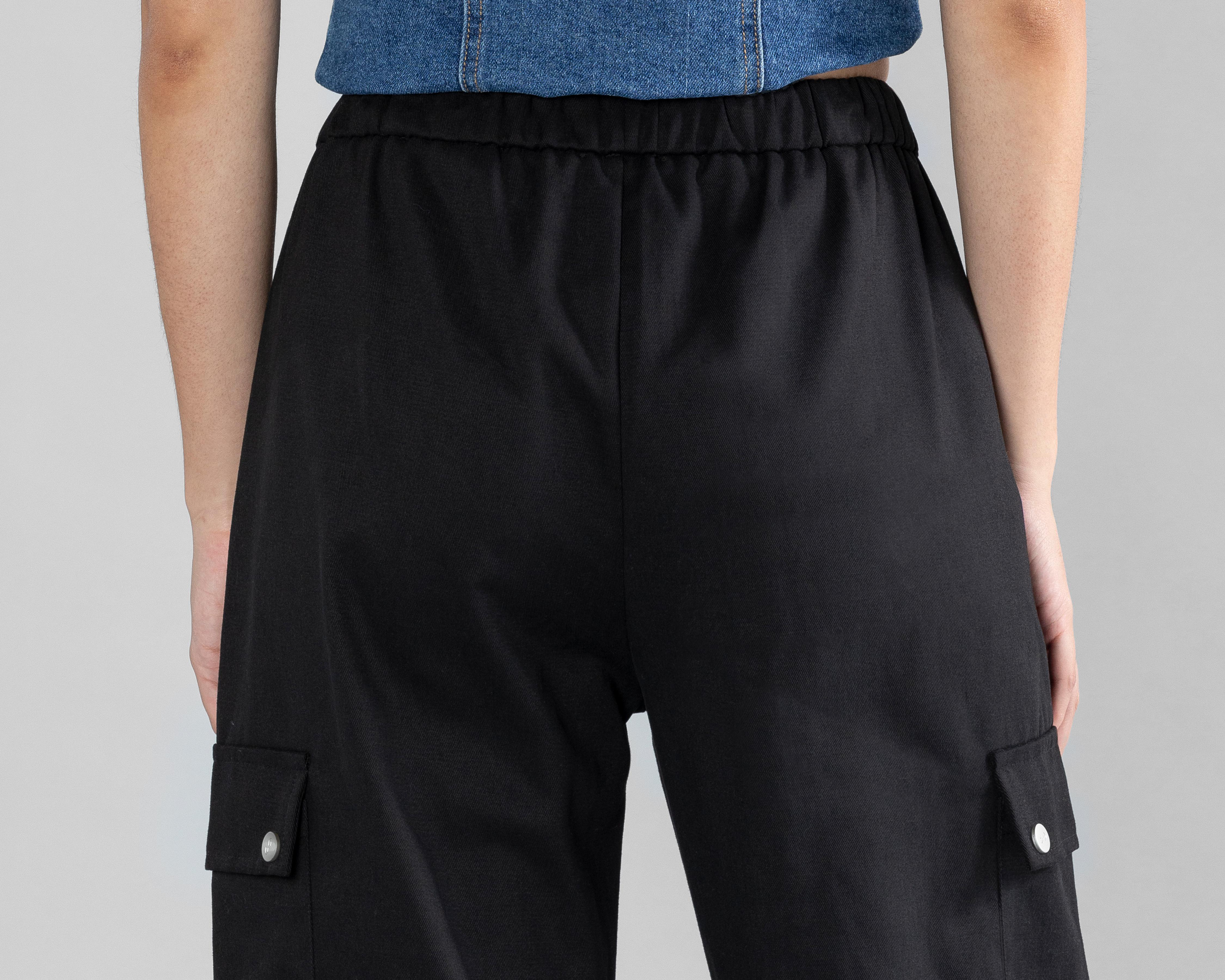 Foto 5 | Pantalón Cargo Strona Negro para Mujer