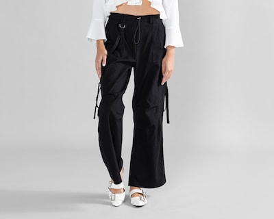 Foto 2 | Pantalón Cargo Strona Negro para Mujer