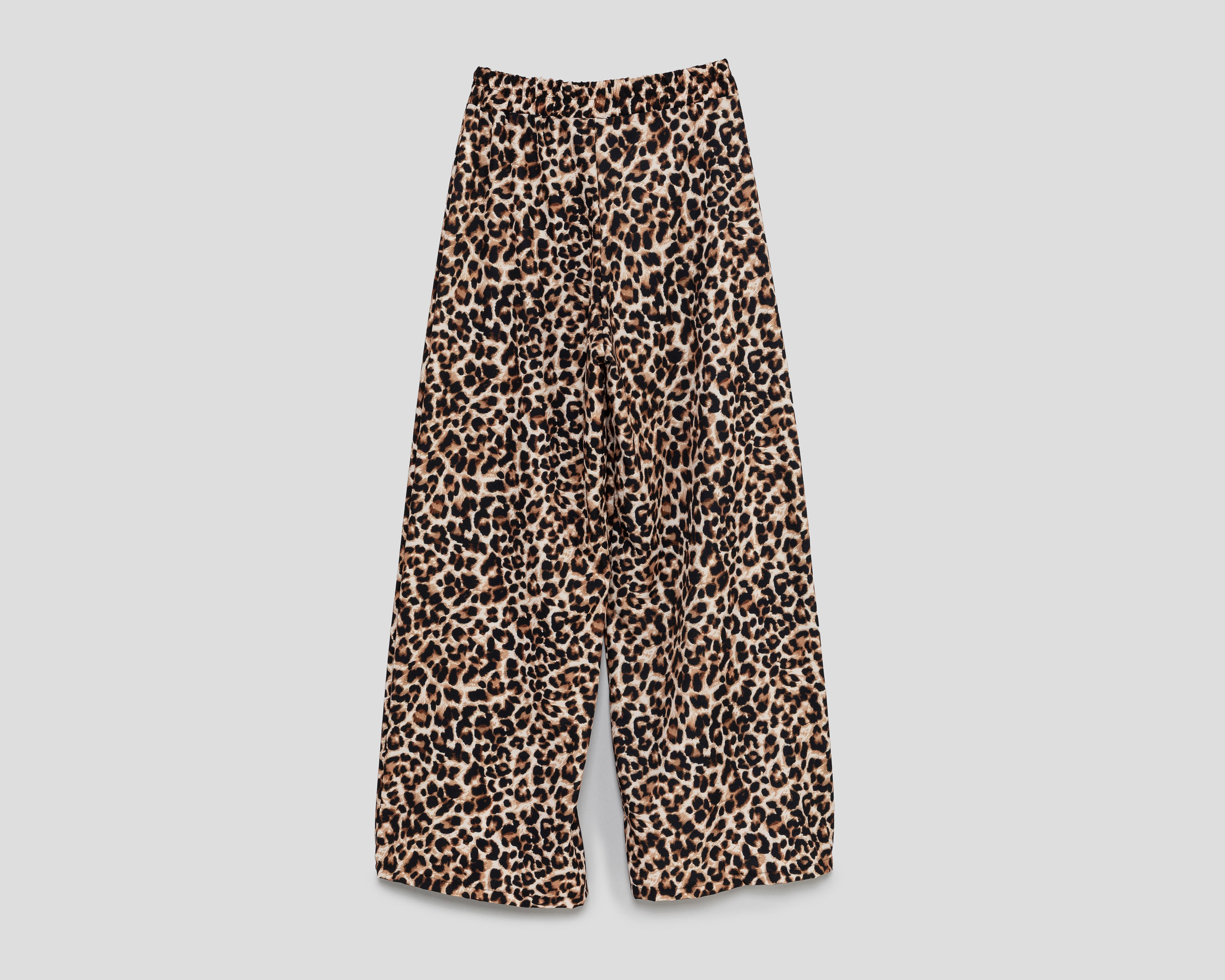 Foto 3 pulgar | Pantalón Ancho Strona Animal Print para Mujer