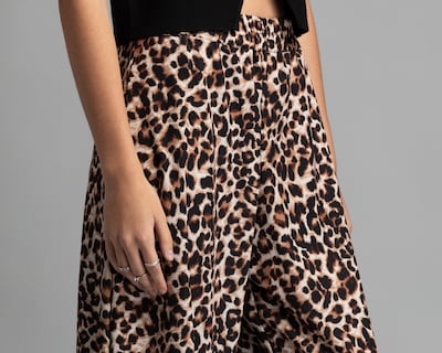 Foto 4 | Pantalón Ancho Strona Animal Print para Mujer