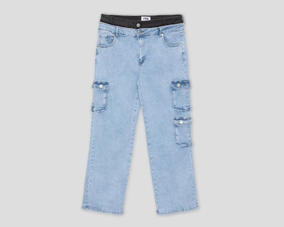 Foto 1 | Pantalón Cargo Strona de Mezclilla para Mujer